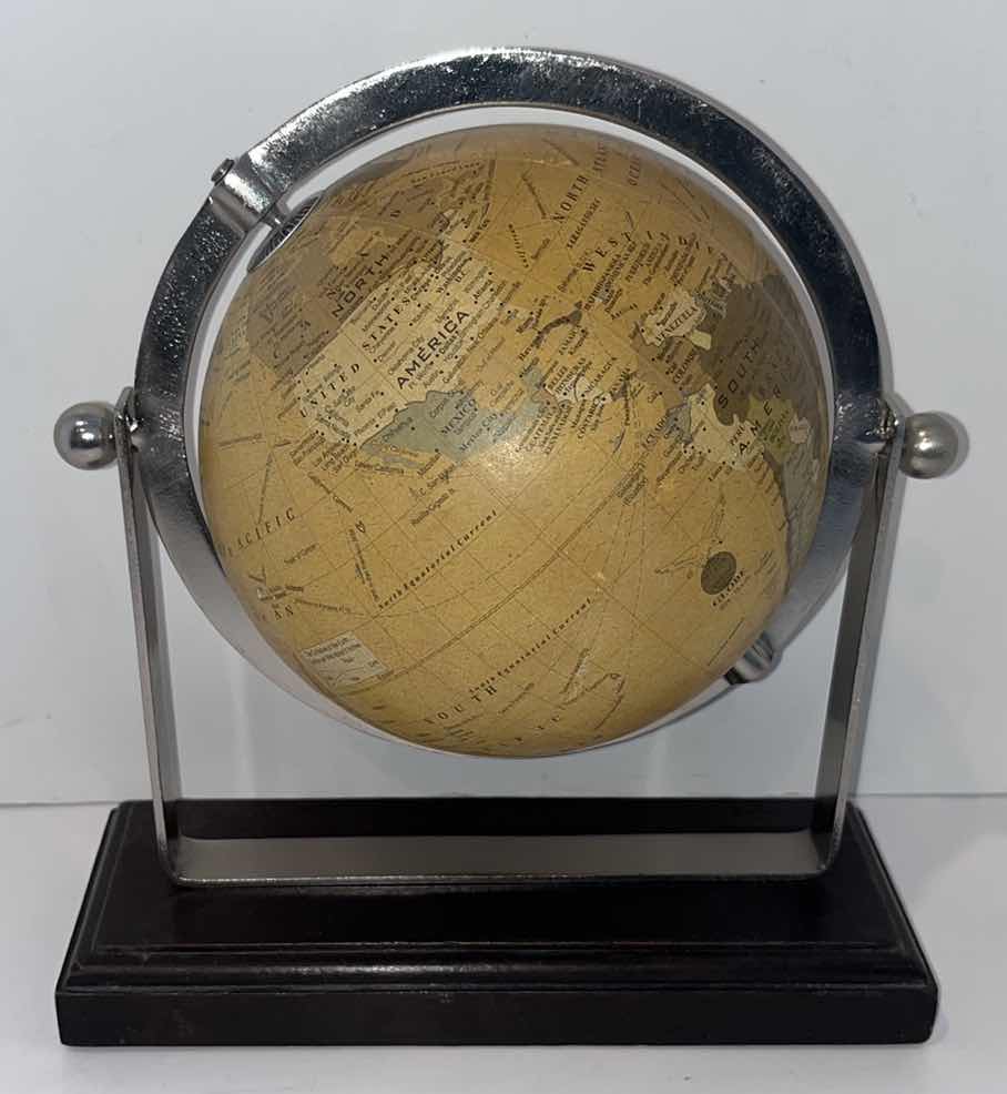 Photo 1 of TARGET HOME BRAND TABLETOP GLOBE ON STAND 3.5” X 9.5” H10.5”