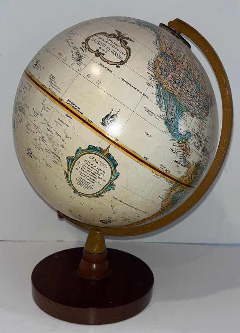 Photo 1 of REPLOGLE 9”x 13” RAISED GLOBE, WORLD CLASSIC SERIES BY REPLOGLE GLOBES, INC.