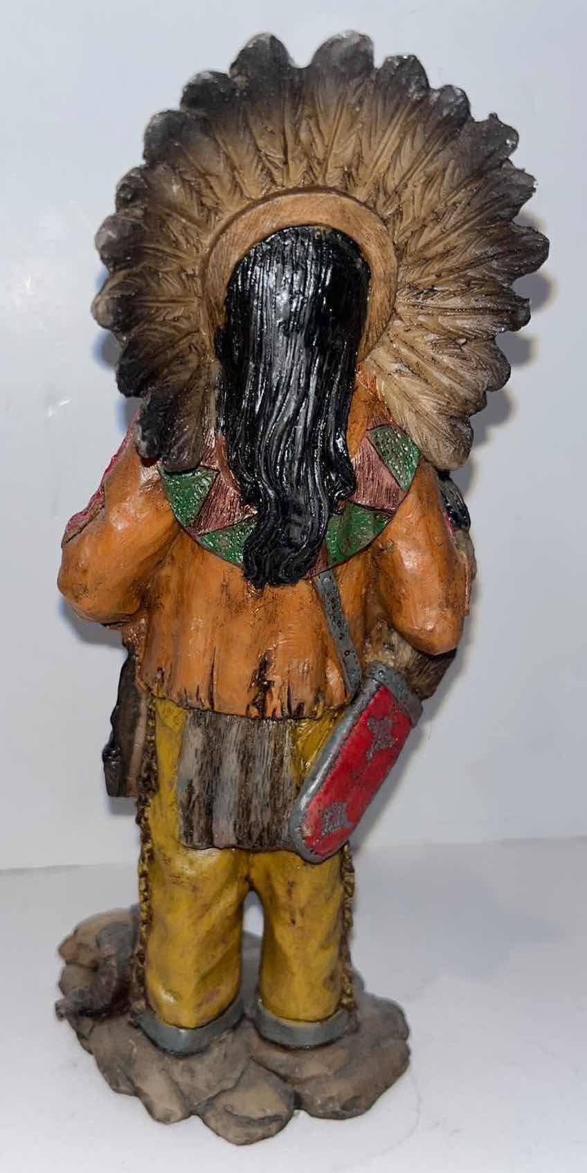 Photo 7 of NATIVE AMERICAN 8” CHIEF STATUES, SET OF 2