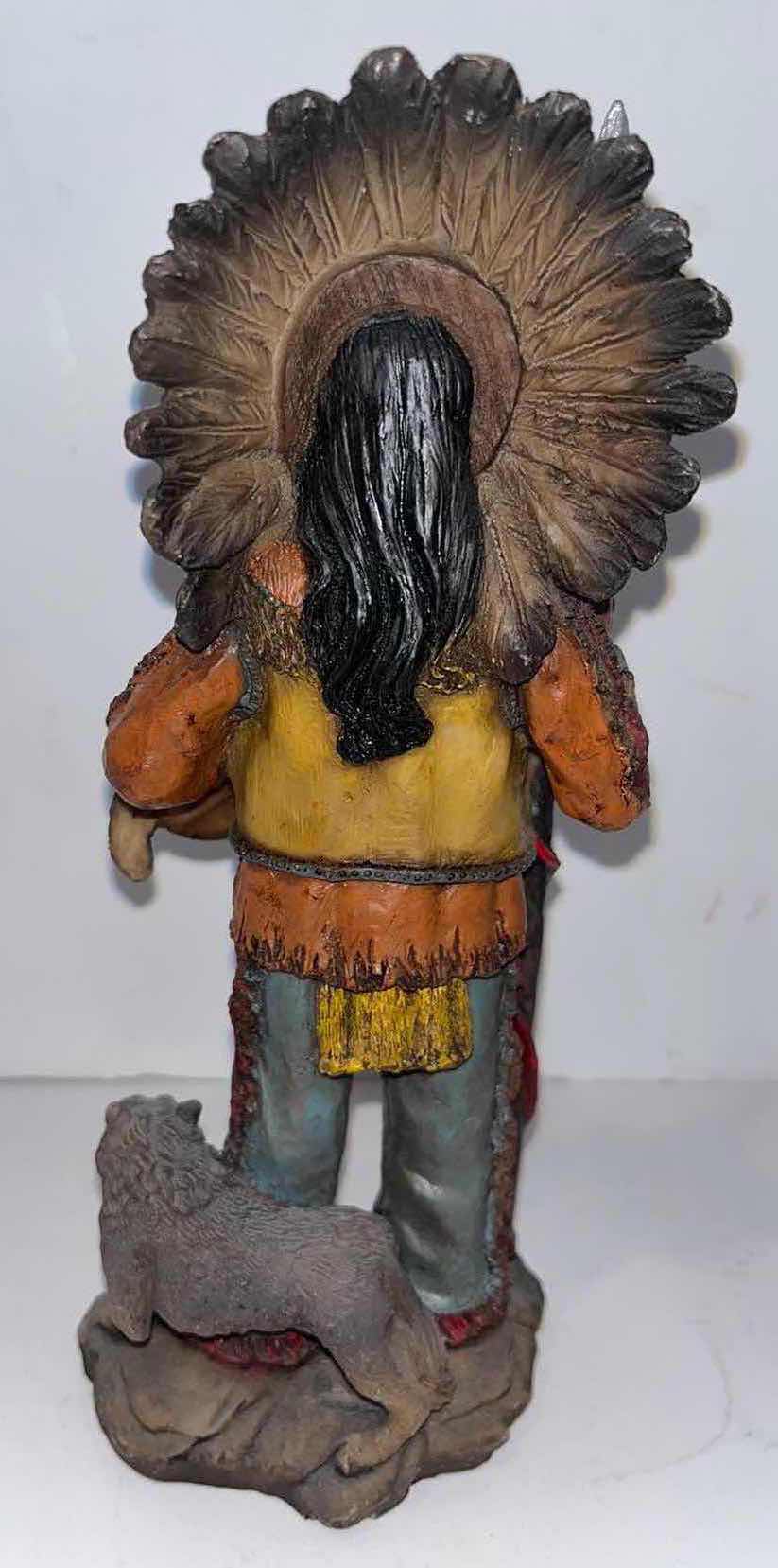 Photo 4 of NATIVE AMERICAN 8” CHIEF STATUES, SET OF 2