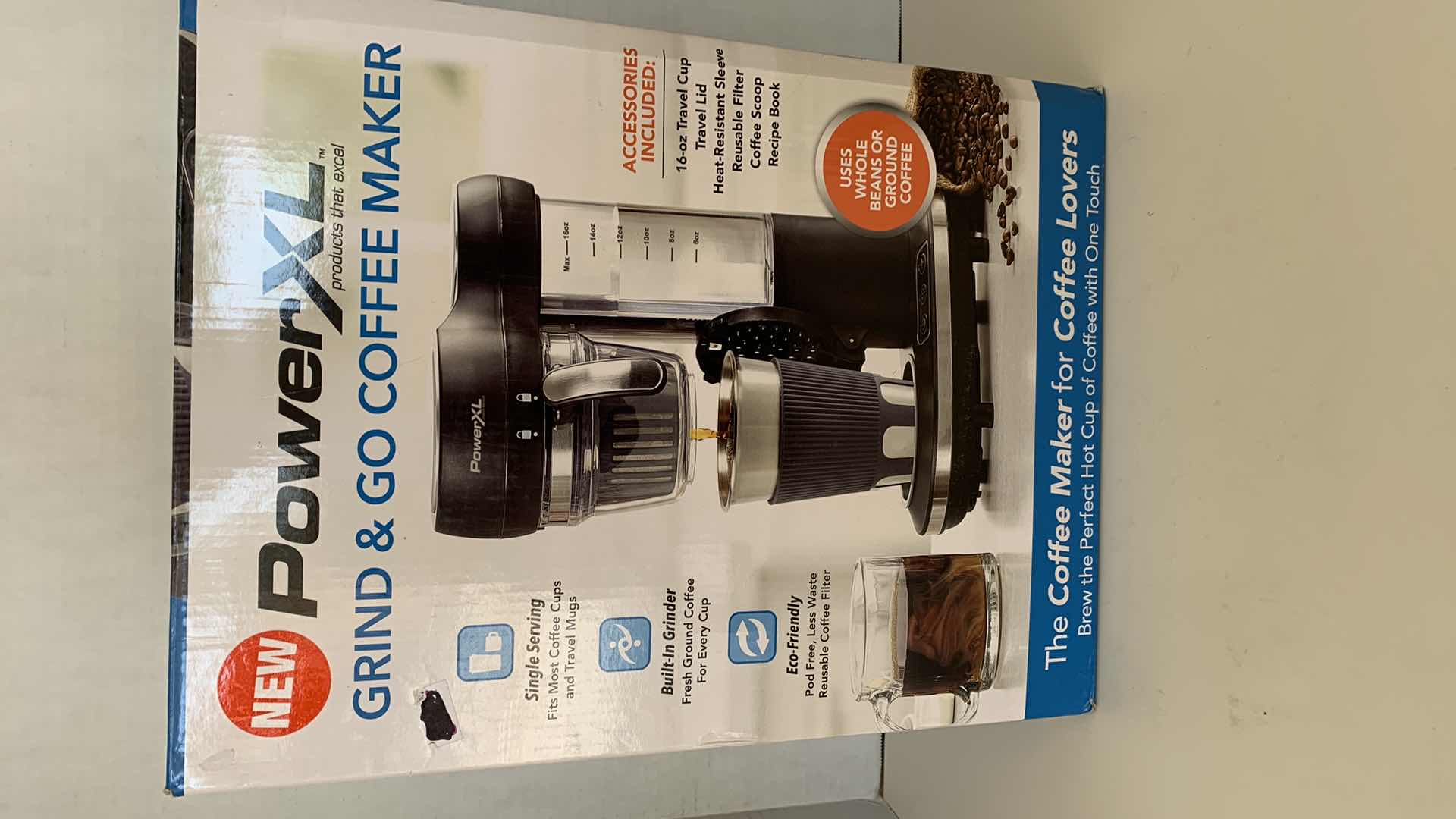 Photo 1 of POWERXL GRIND AND GO COFFEE MAKER