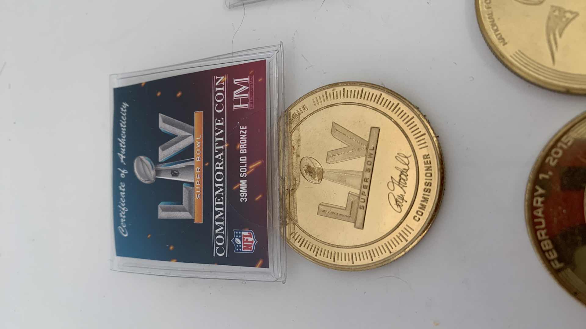 Photo 2 of NFL FOOTBALL SUPERBOWL BRONZE COINS