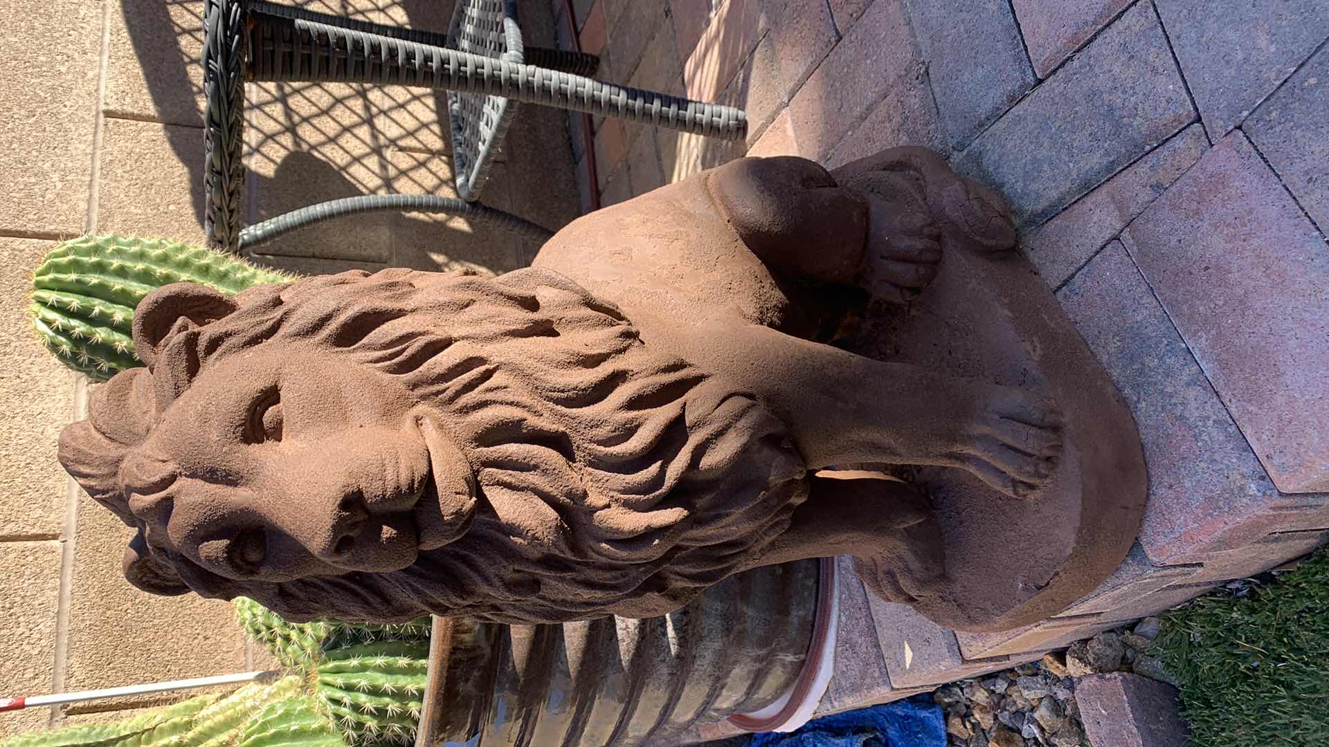 Photo 1 of PLASTER LION 25” TALL