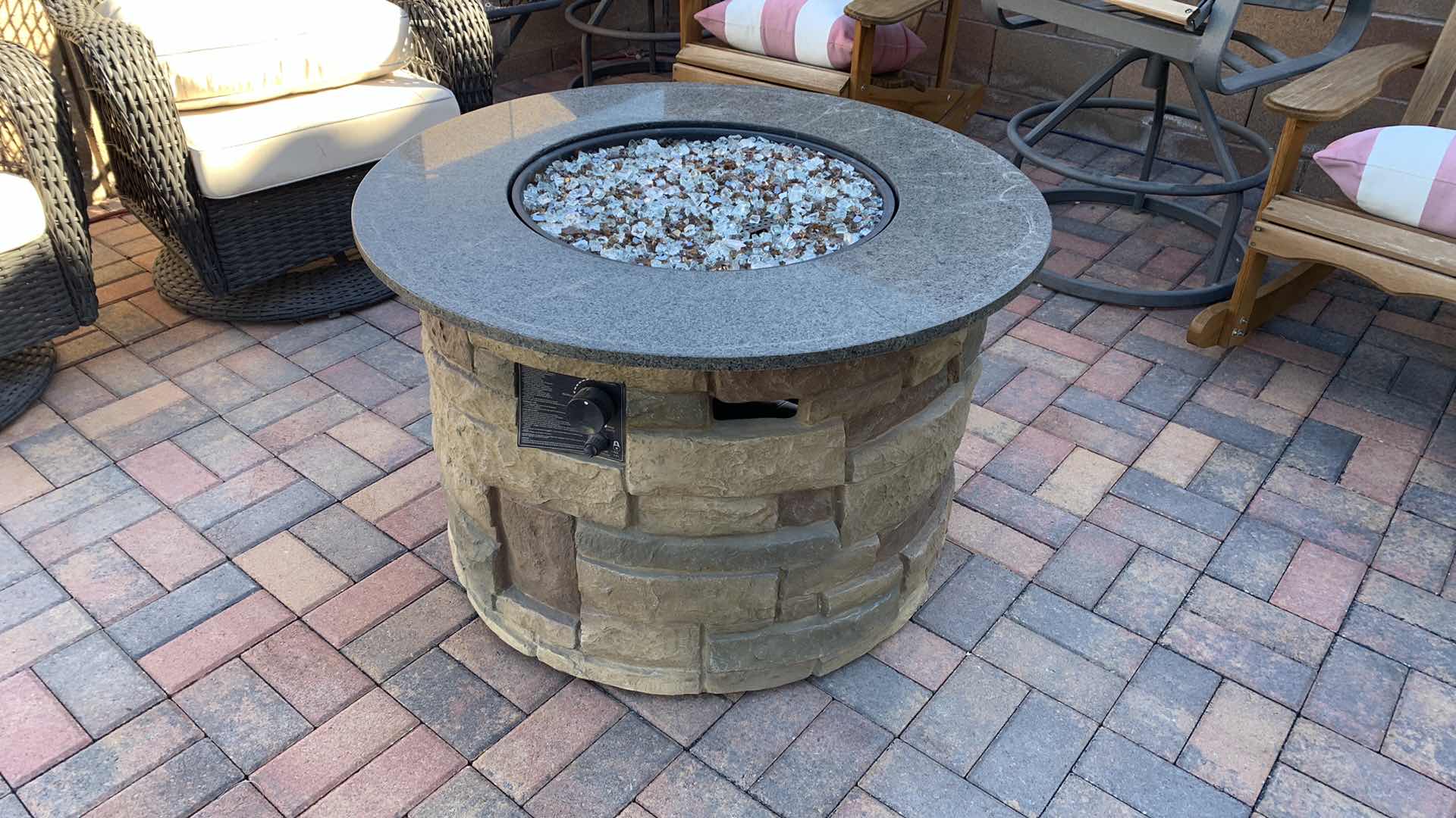 Photo 2 of PATIO OASIS OUTDOOR FIREPLACE WITH COVER 37” X 24”