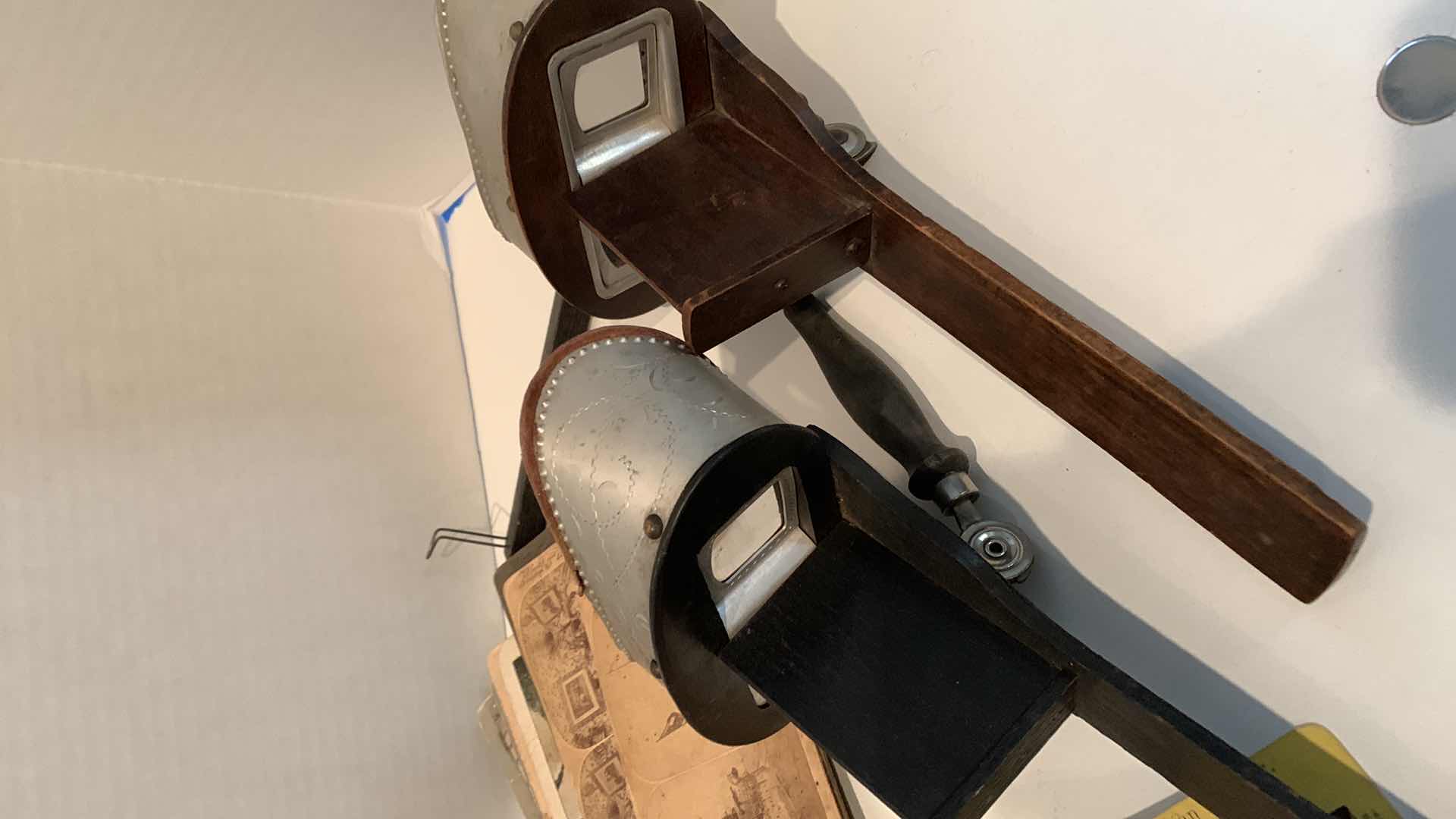 Photo 1 of PAIR OF ANTIQUE PICTURE VIEWER WITH PICTURES