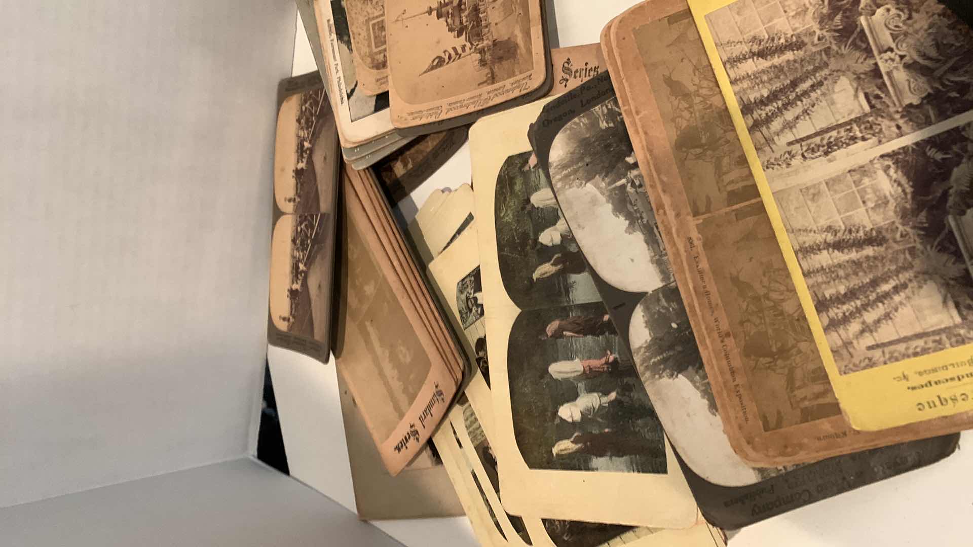 Photo 1 of PAIR OF ANTIQUE PICTURE VIEWER WITH PICTURES