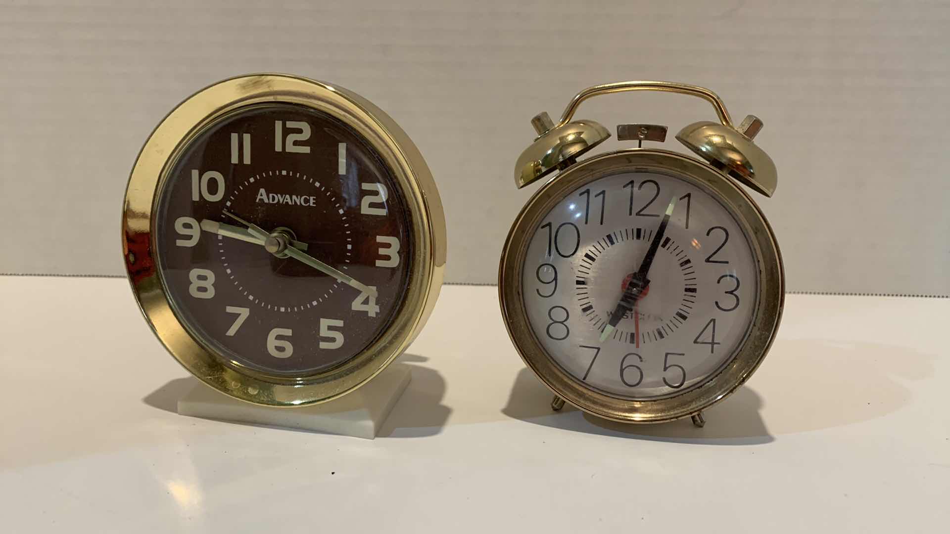 Photo 1 of 2 VINTAGE TABLE RING CLOCKS