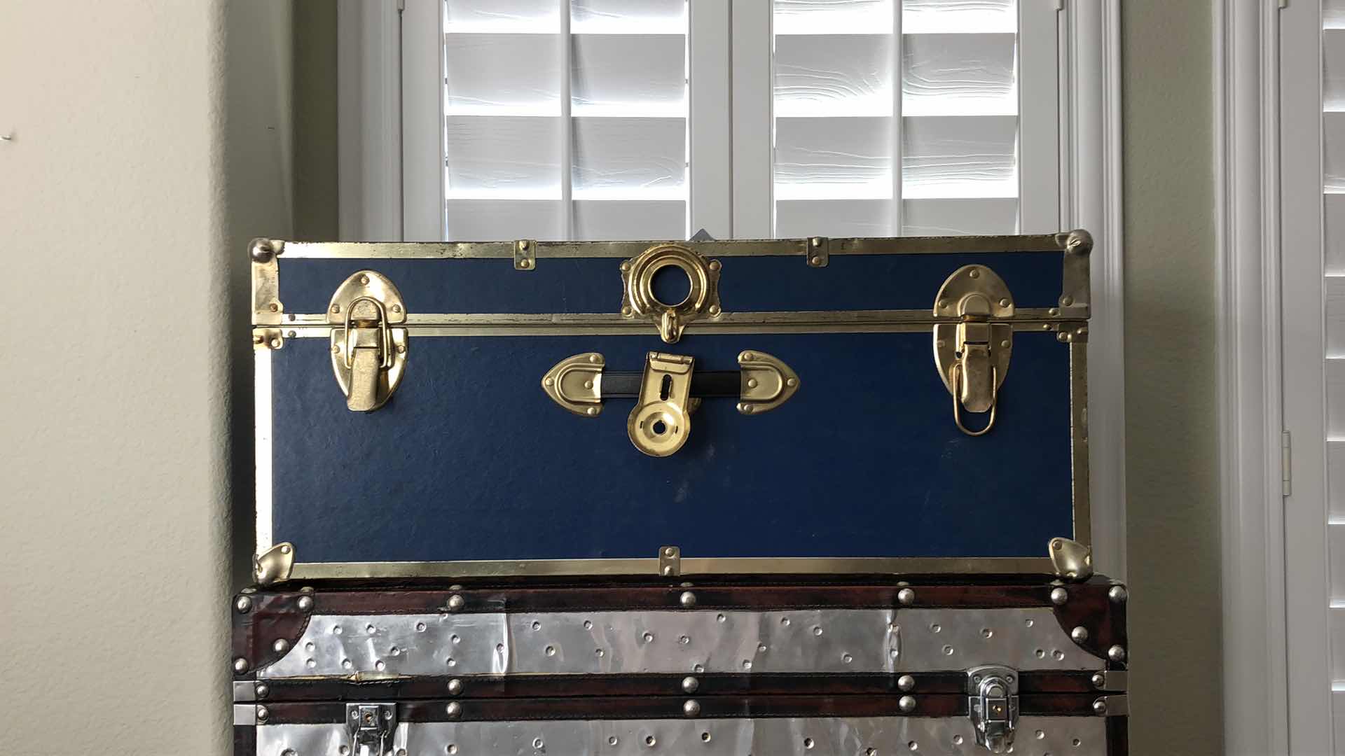Photo 2 of BLUE COLOR STORAGE TRUNK 30”x12”x16”