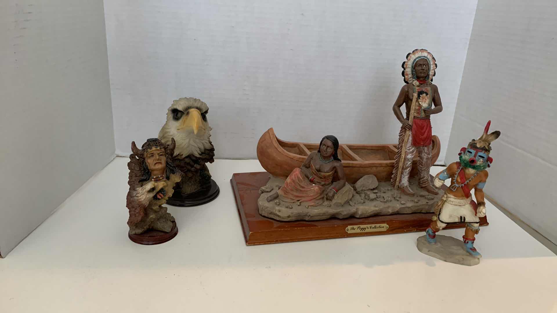 Photo 1 of 4 PCS NATIVE AMERICAN FIGURES