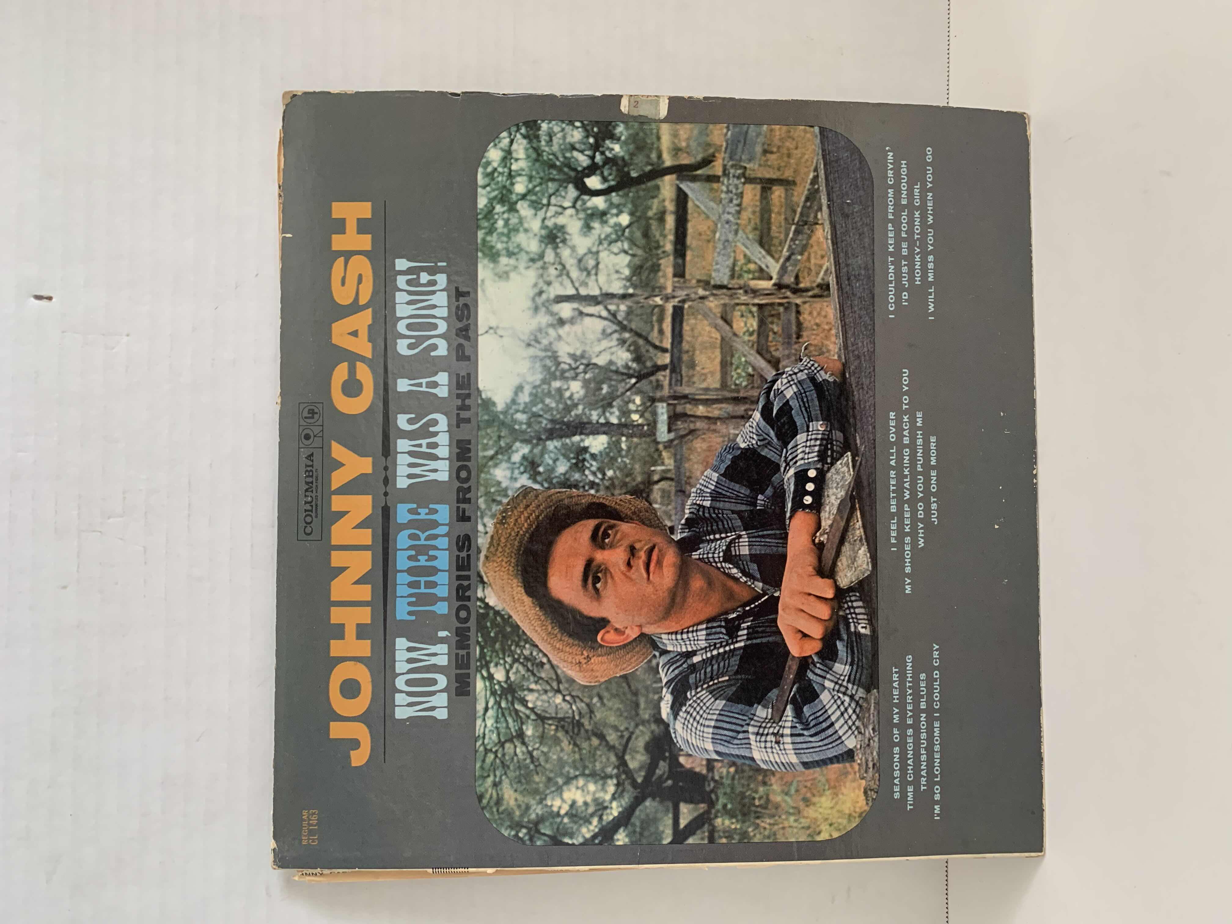 Photo 1 of JOHNNY CASH, NOW, THERE WAS A SONG RECORD ALBUM