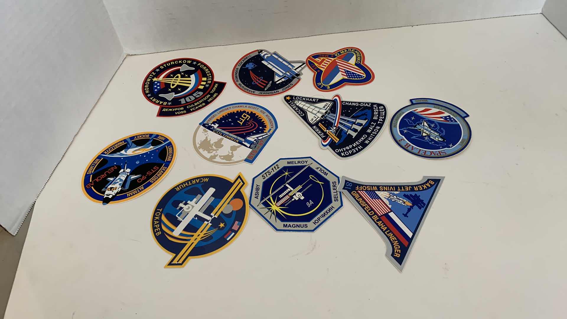 Photo 1 of 10 PCS SPACE SHUTTLE STICKERS