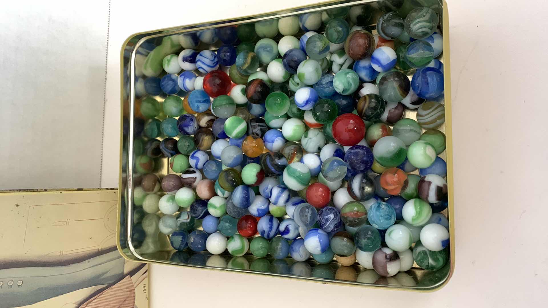 Photo 2 of VINTAGE GLASS BALLS W CONTAINER