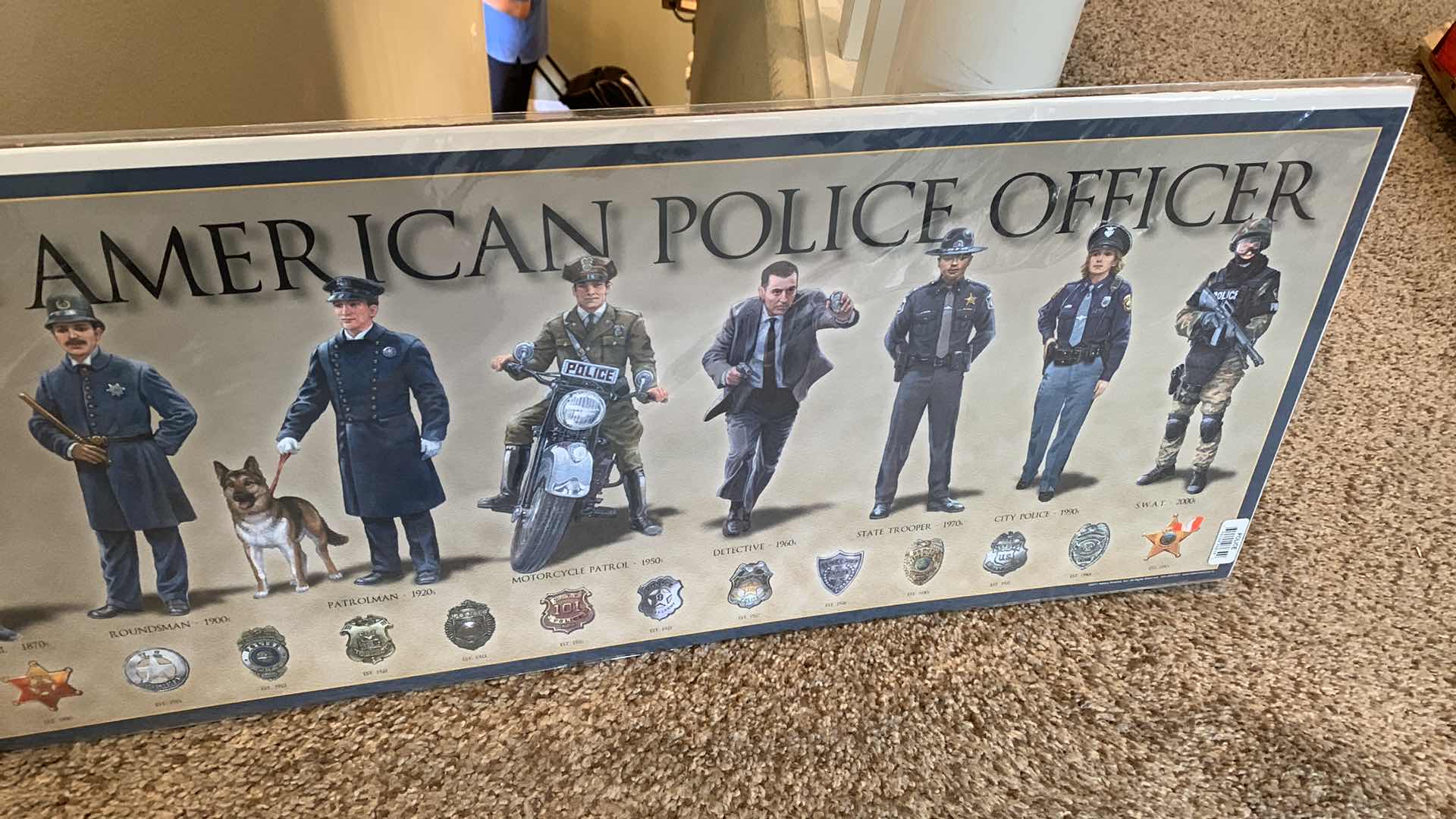 Photo 3 of HISTORY OF THE AMERICAN POLICE OFFICER POSTER 11” X 36”