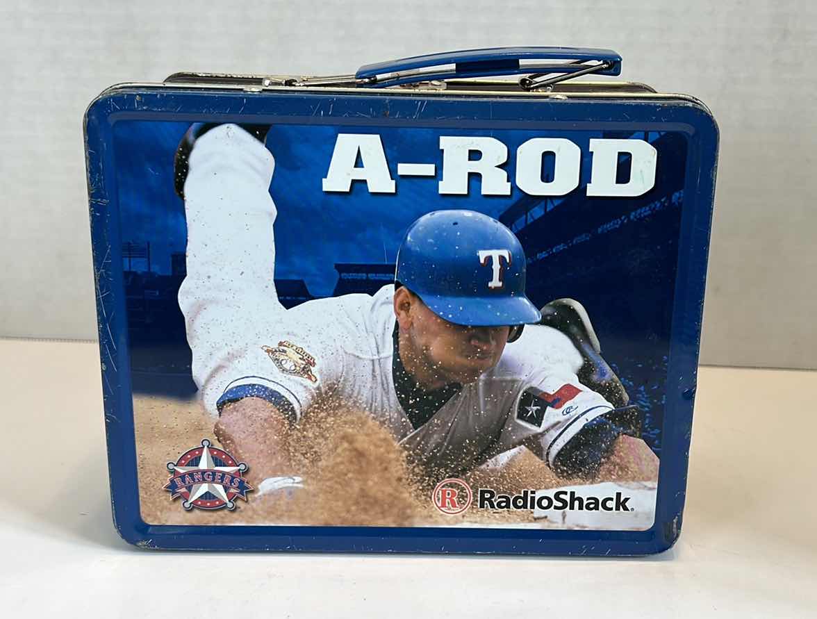 Photo 4 of ALEX RODRIGUEZ TX RANGERS COLLECTIBLE LUNCH BOX SPONSORED BY RADIO SHACK