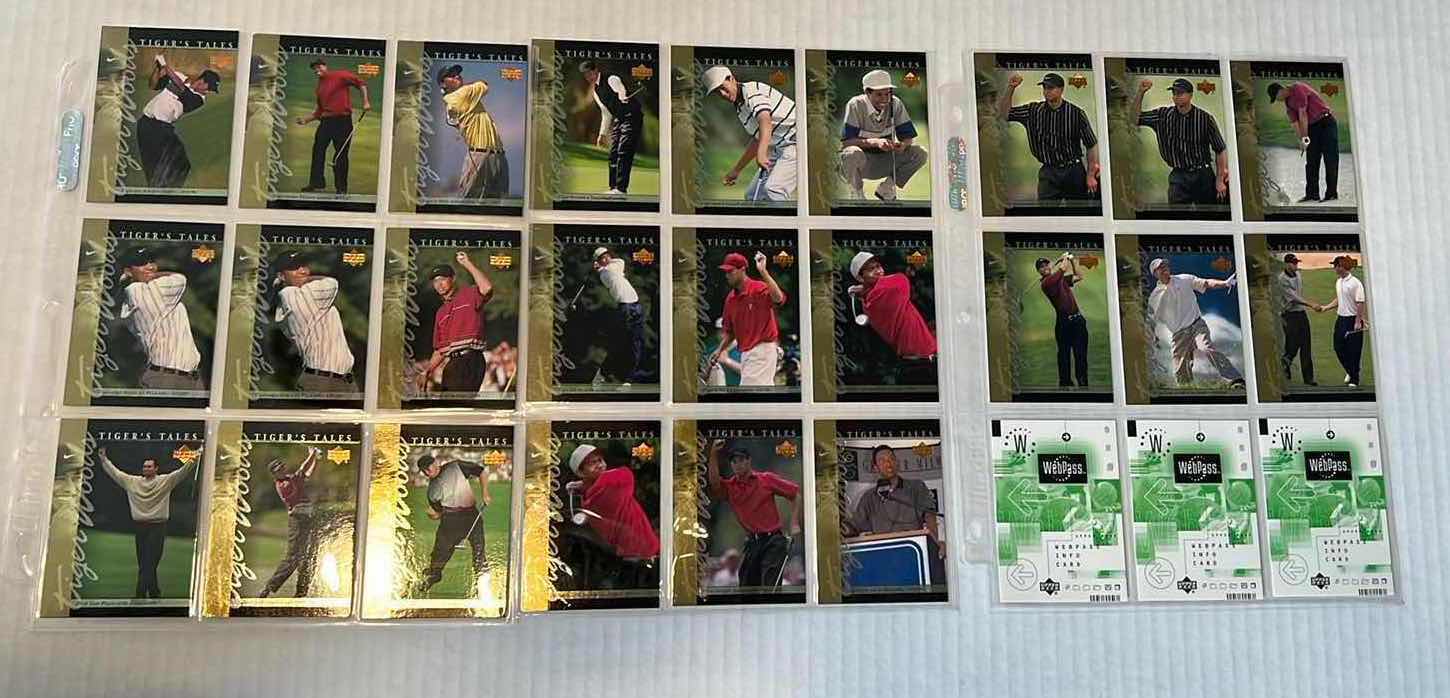 Photo 1 of LOT OF COLLECTIBLE TIGER WOODS GOLF CARDS