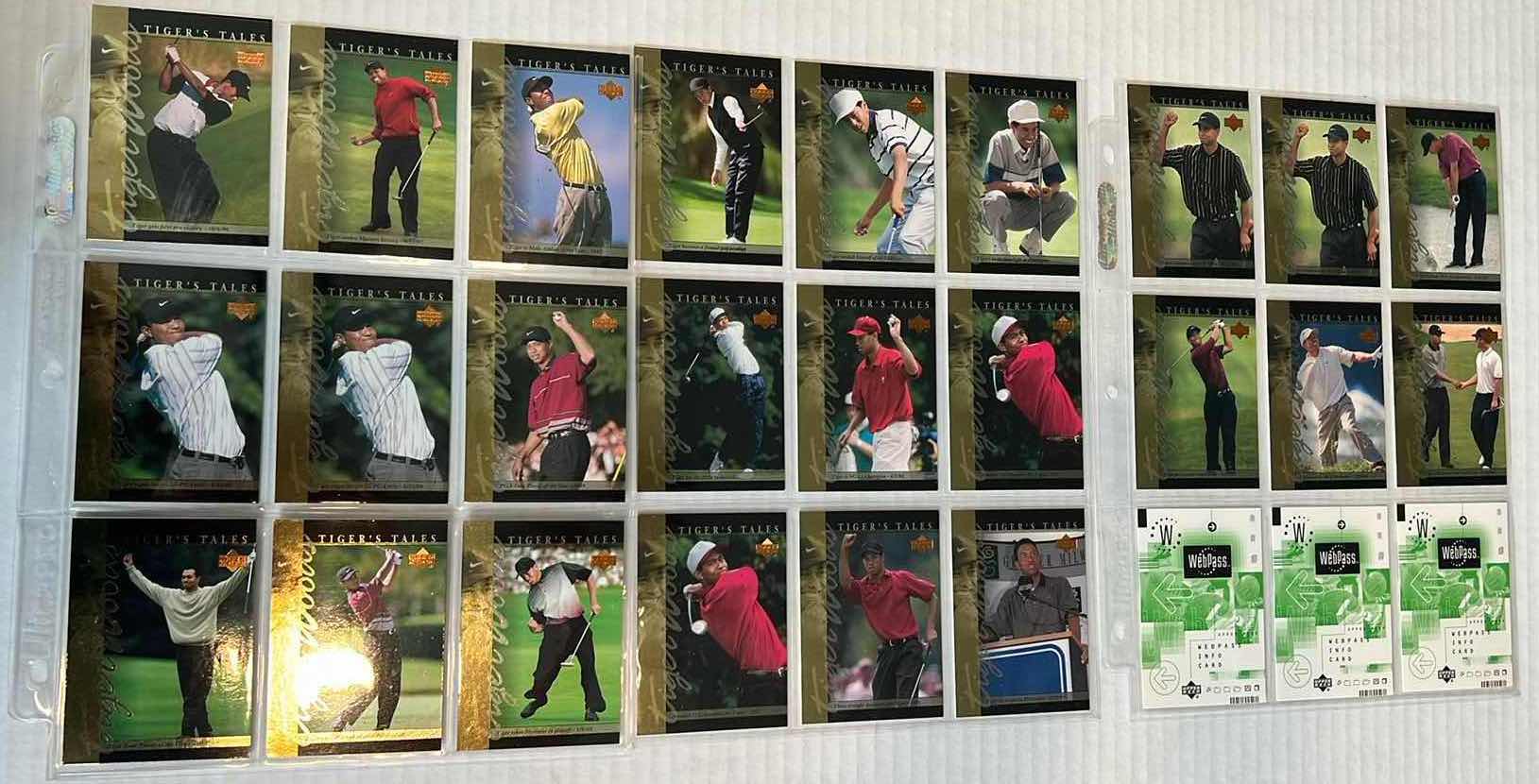 Photo 2 of LOT OF COLLECTIBLE TIGER WOODS GOLF CARDS