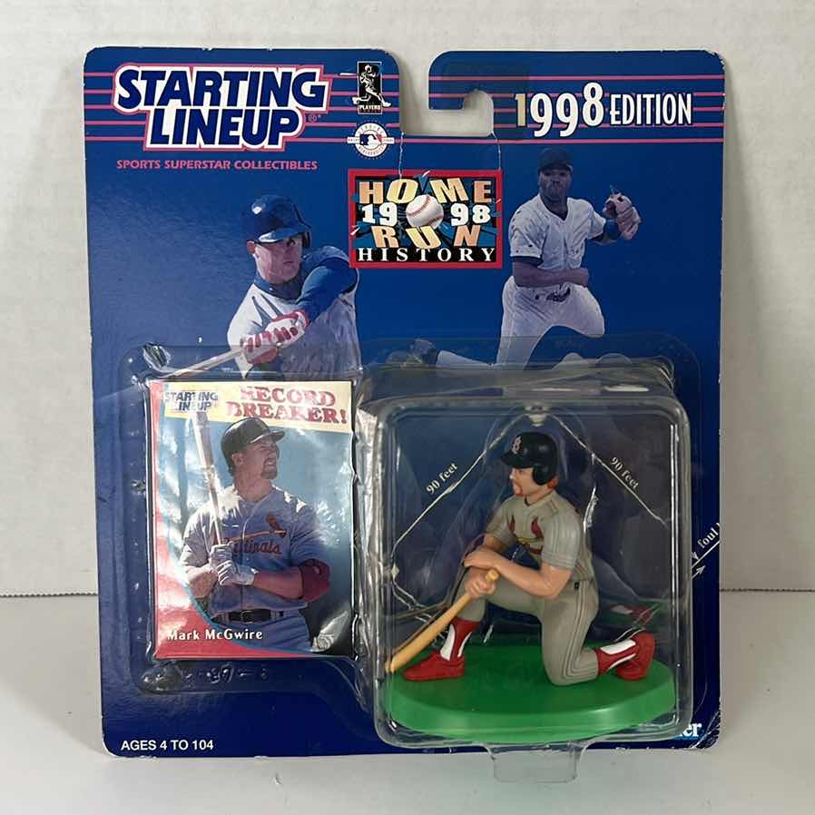 Photo 1 of 1998 STARTING LINEUP SPORTS SUPERSTAR COLLECTIBLE MARK MCGWIRE