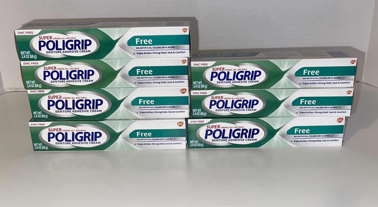 Photo 1 of 7-SUPER POLIGRIP DENTURE ADHESIVE CREAM 2.4 OZ