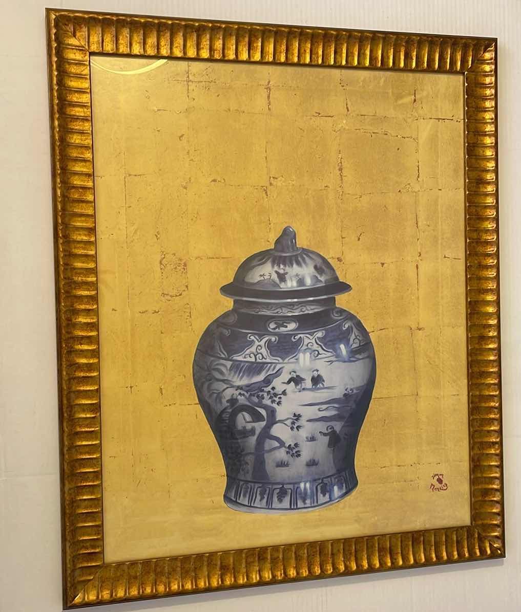 Photo 1 of FRAME D“ORIENTAL VASE” ARTWORK 28” X 34”