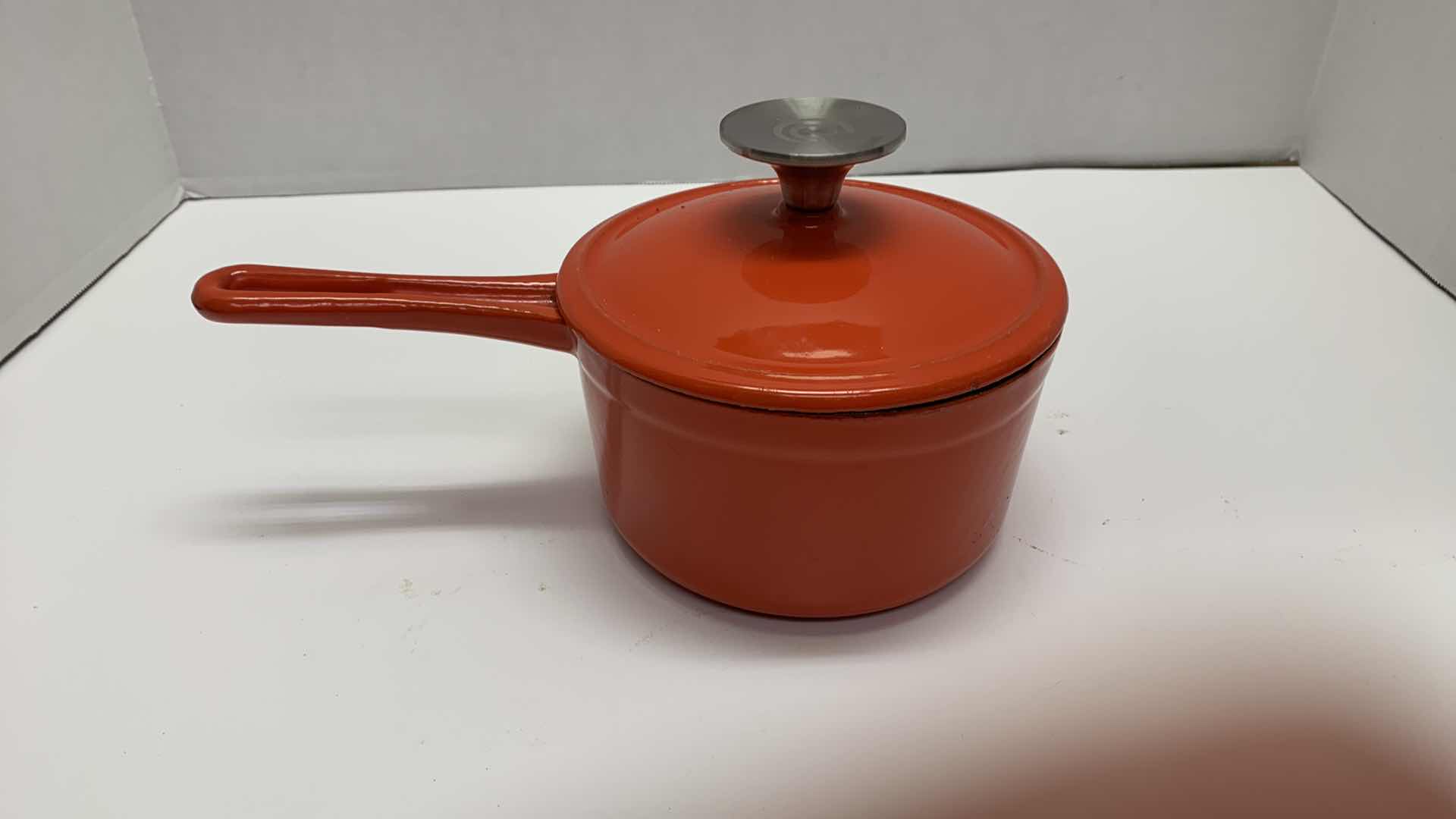 Photo 1 of CAST IRON RED SAUCE PAN 5.75” WIDE