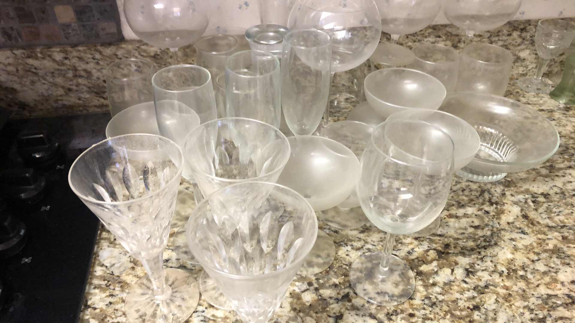 Photo 1 of ASSORTED GLASSWARE