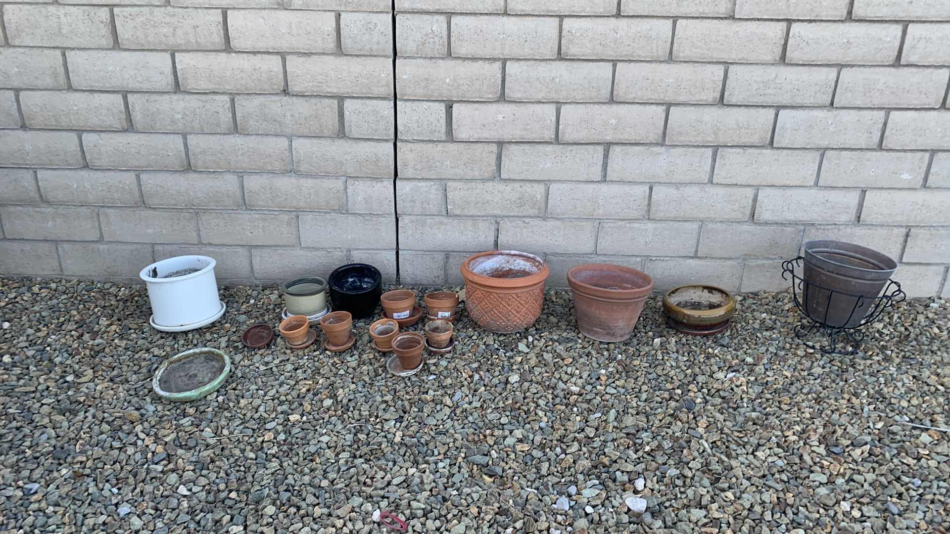 Photo 1 of ASSORTED GARDEN POTS