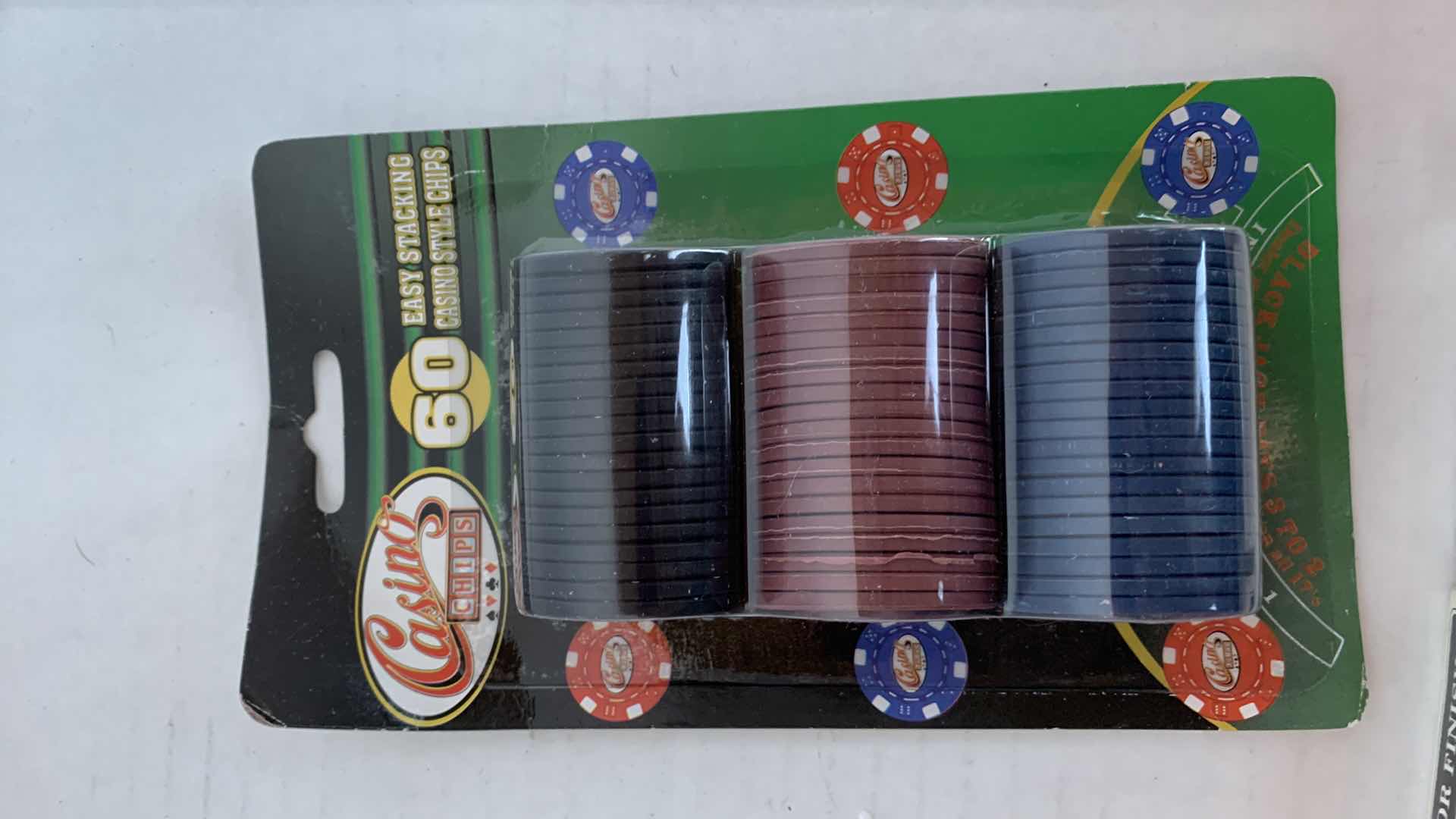 Photo 3 of LAS VEGAS CASINO PLAYING CARDS AND POKER CHIPS AND CRAPS CLOTH