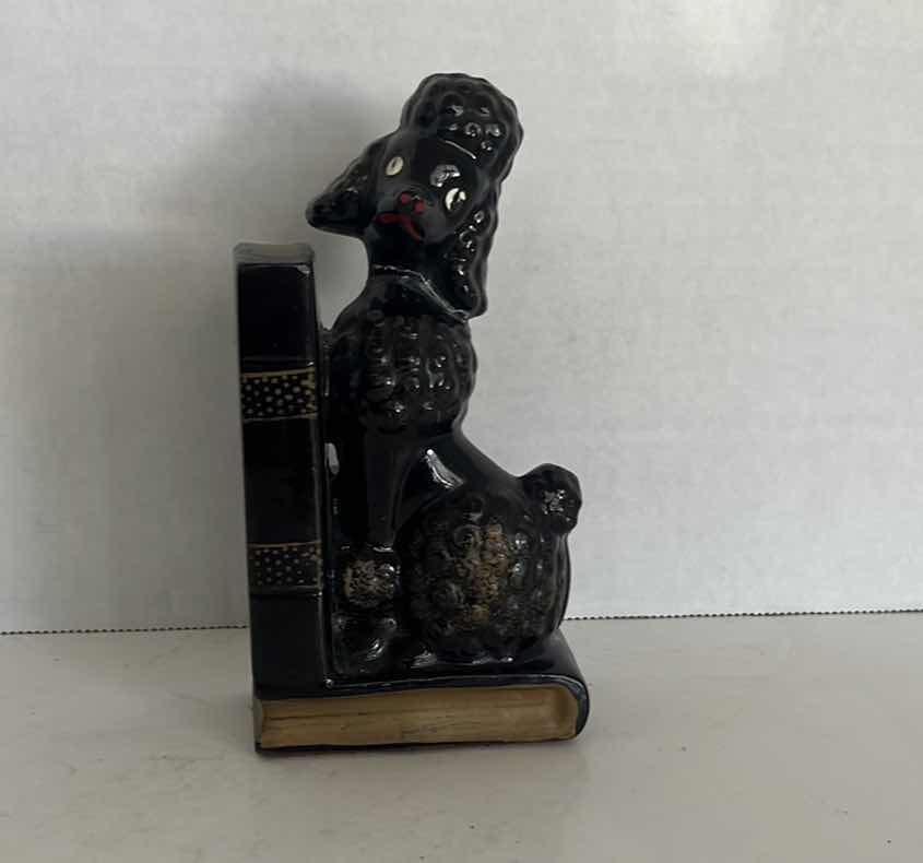 Photo 1 of 6” CERAMIC POODLE BOOK END