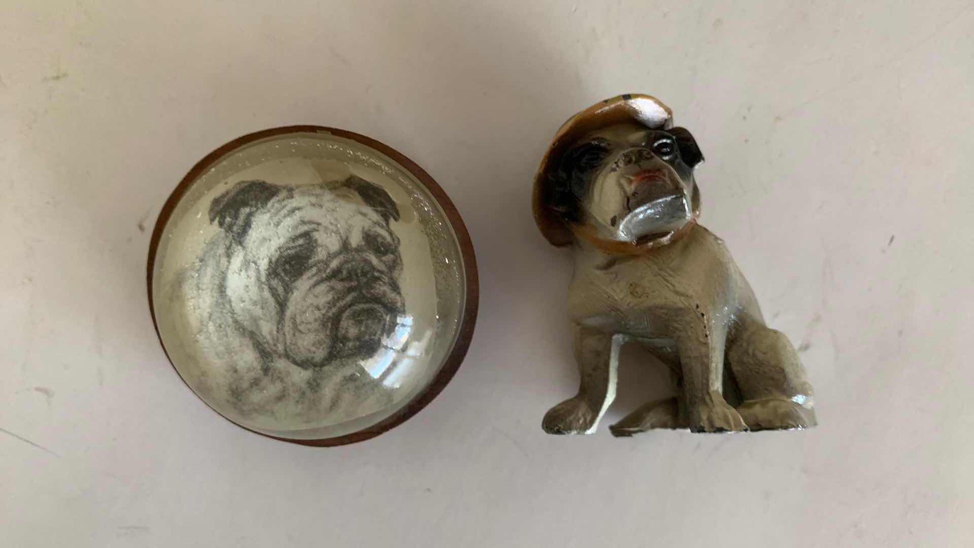 Photo 6 of ENGLISH BULLDOG JOHN BULL STATUE 6” TALL AND 2 OTHERS