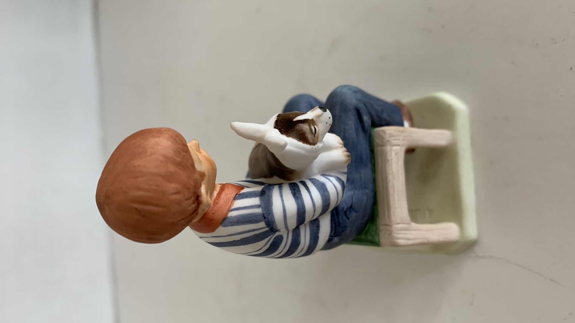 Photo 2 of NORMAN ROCKWELL INSPIRED “AT THE VETS” STATUE 3.5” TALL