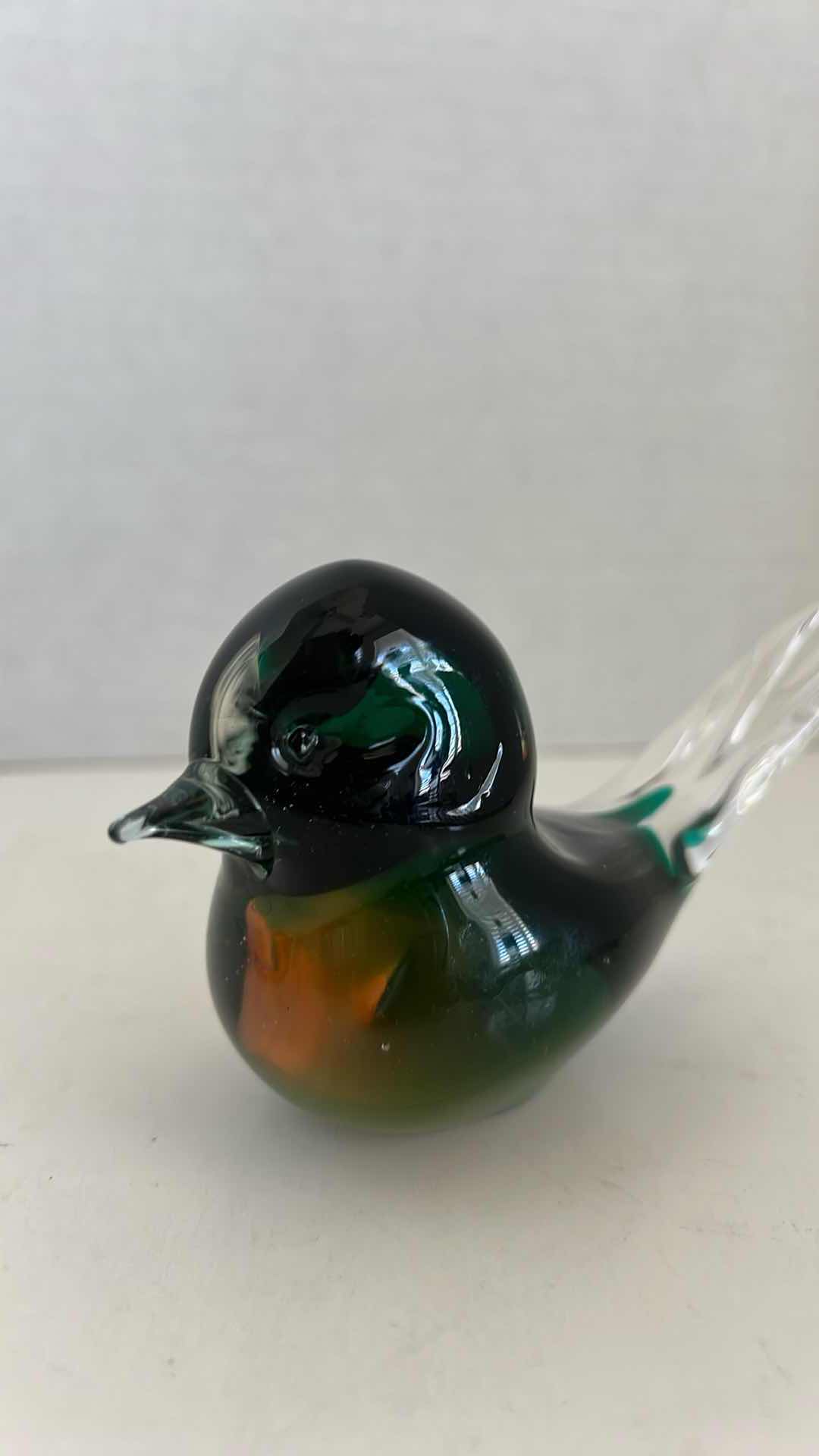 Photo 3 of VINTAGE HAND BLOWN DANISH GLASS BIRD 3”