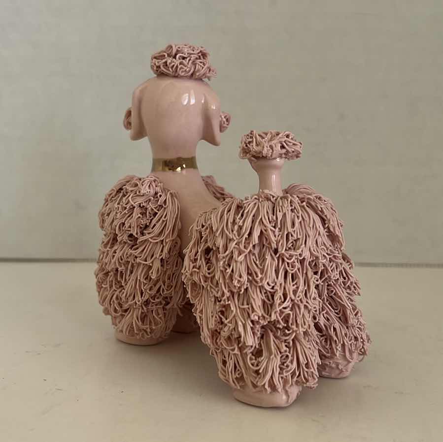 Photo 2 of 1960S VINTAGE KREISS PINK SPAGHETTI POODLE DOG 4”