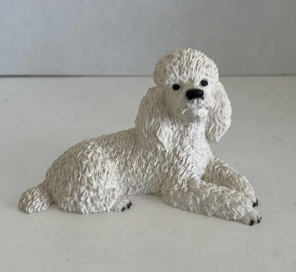 Photo 1 of 1988 CASTAGNA POODLE DOG FIGURINE  3.25”