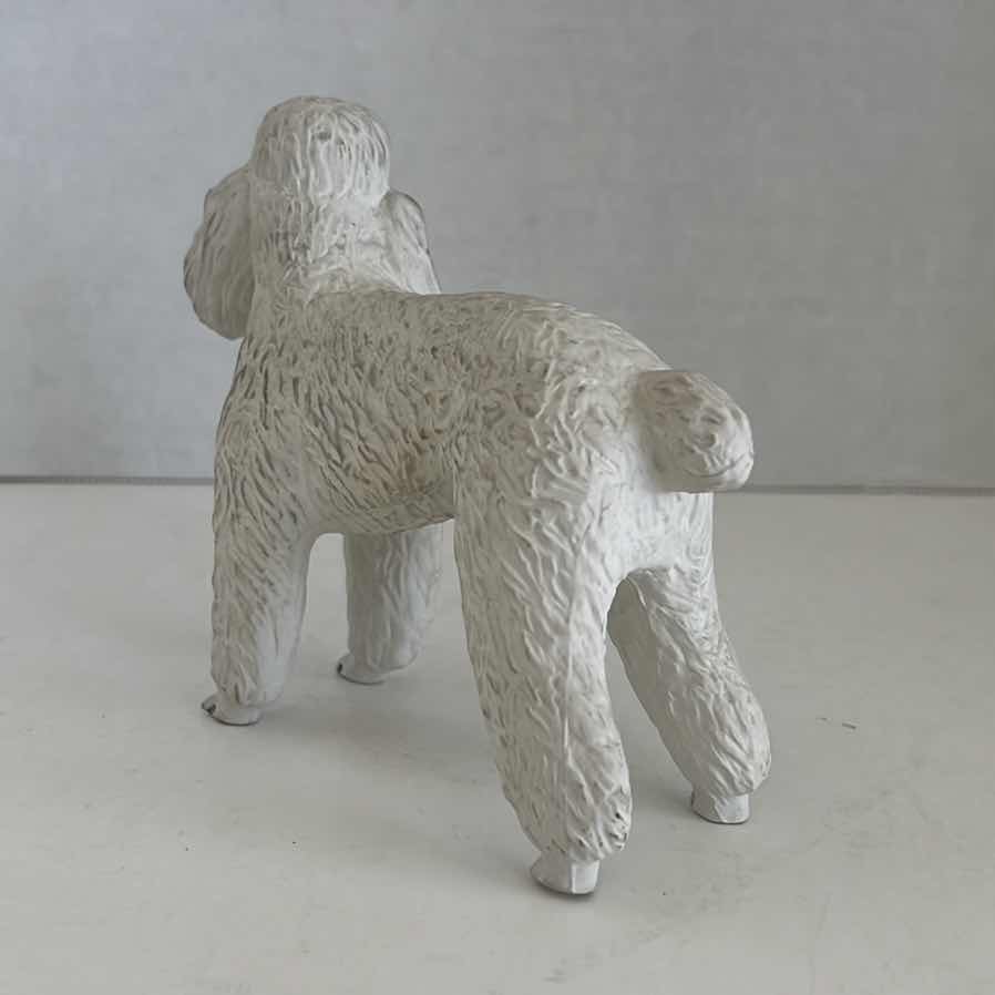 Photo 2 of VINTAGE PORCELAIN POODLE DOG FIGURINE 4.25”