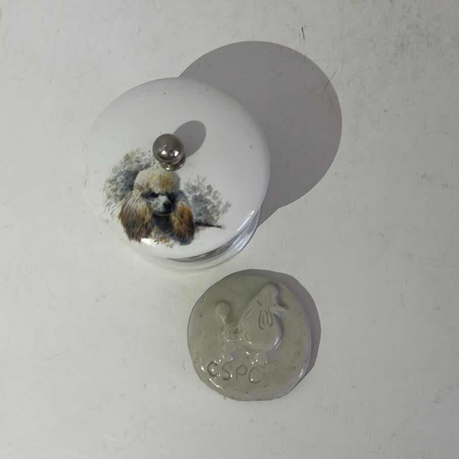 Photo 2 of LOT 2 POODLE DOG TRINKETS 2”