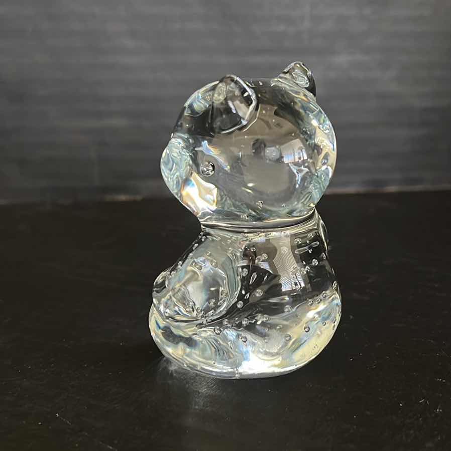 Photo 3 of VINTAGE PRINCESS HOUSE CRYSTAL BEAR FIGURINE 3.25"