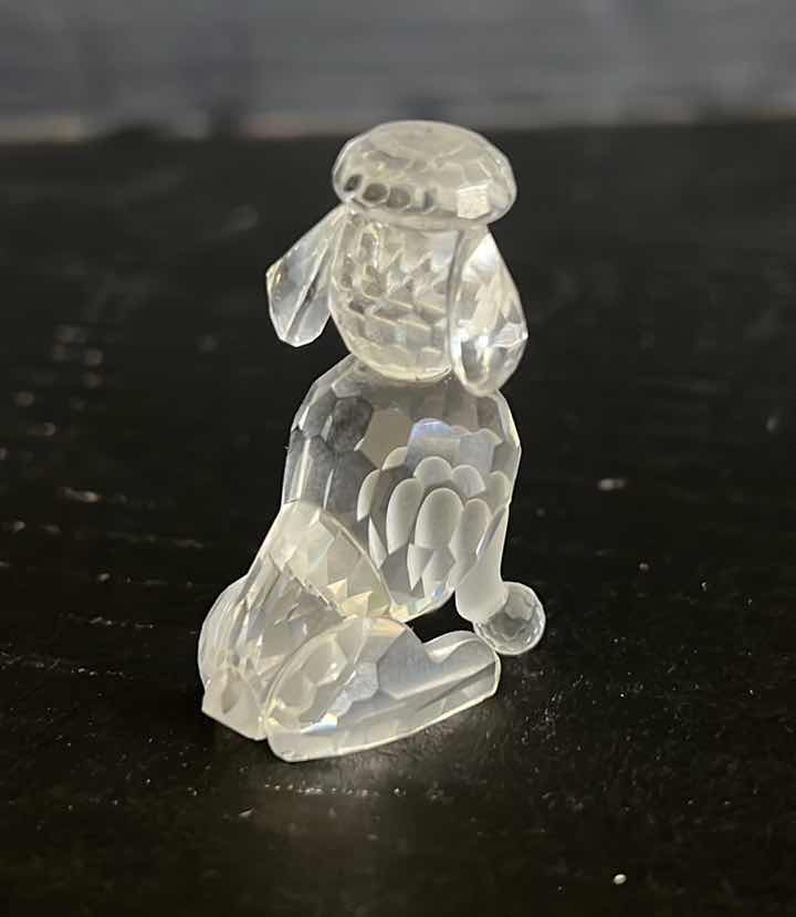 Photo 2 of CRYSTAL POODLE FIGURINE 1.5”