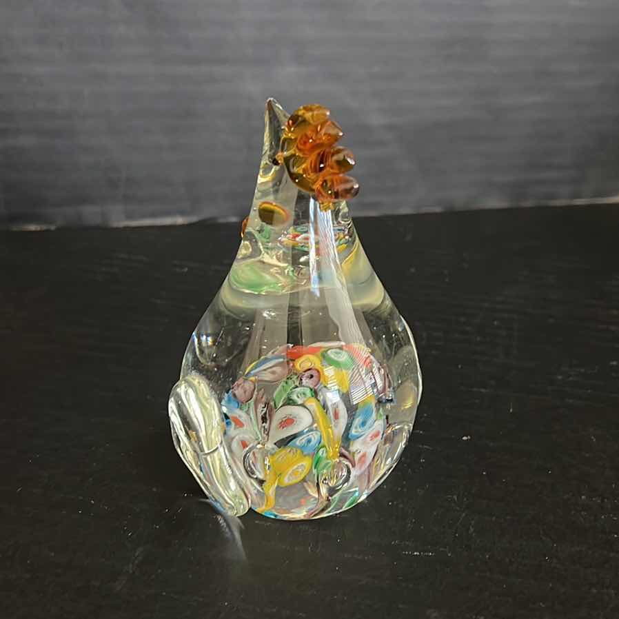 Photo 3 of ART GLASS MURANO STYLE HANDBLOWN BIRD 4.5”