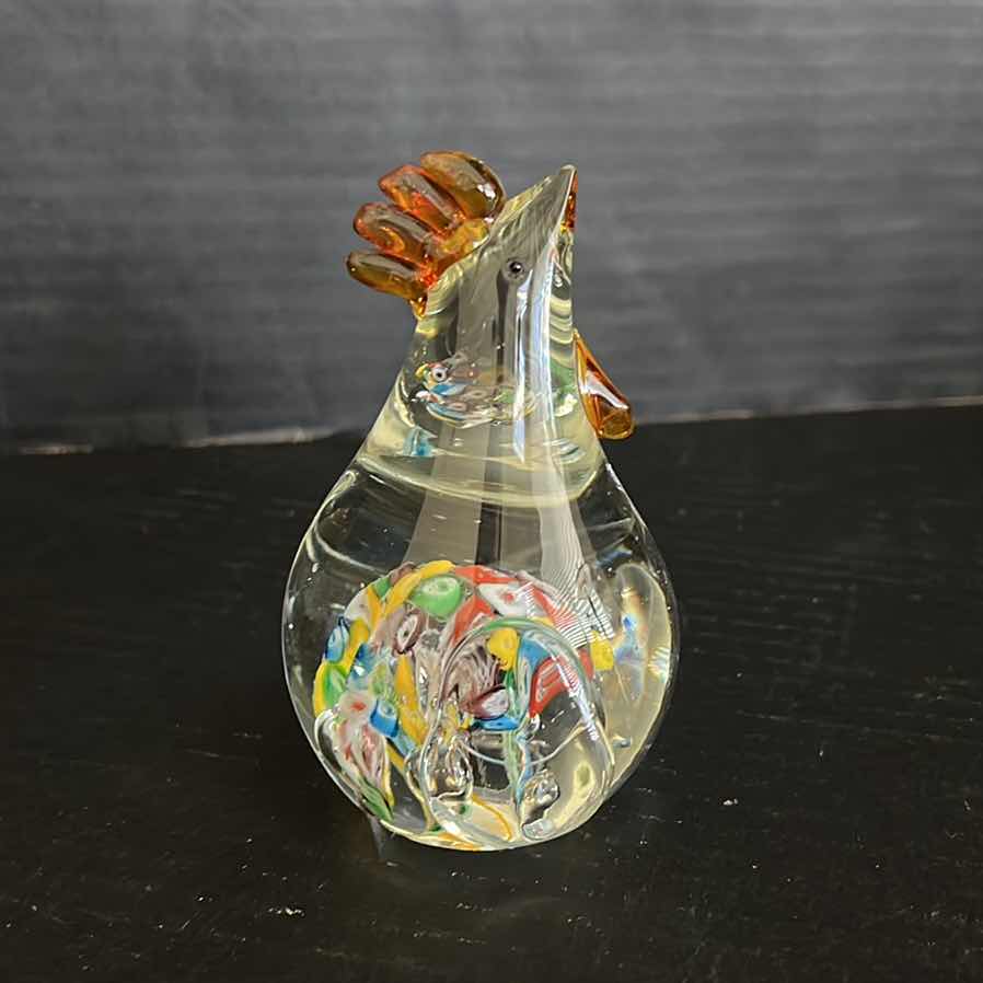 Photo 1 of ART GLASS MURANO STYLE HANDBLOWN BIRD 4.5”