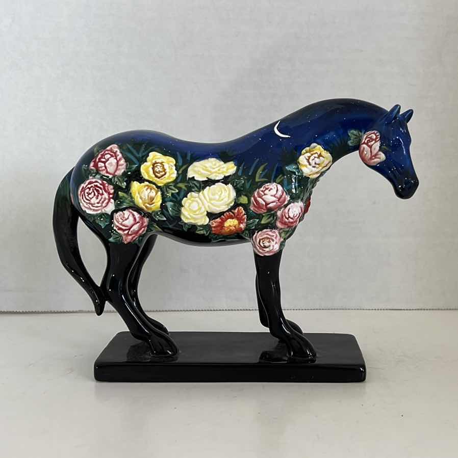 Photo 1 of  THE TRAIL OF PAINTED PONIES "NIGHT FLOWER" BY CJ WELLS HORSE FIGURINE 5.75”