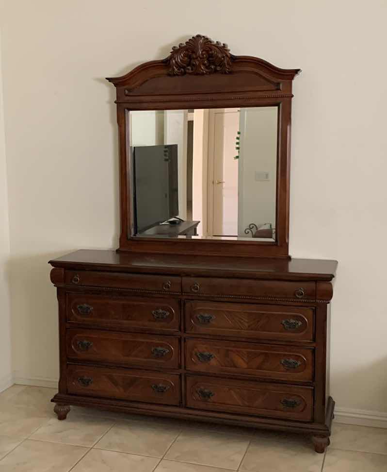 Photo 1 of ISABELLA BEDROOM COLLECTION 8-DRAWER DRESSER WITH  MIRROR 64” X 18” H 92”