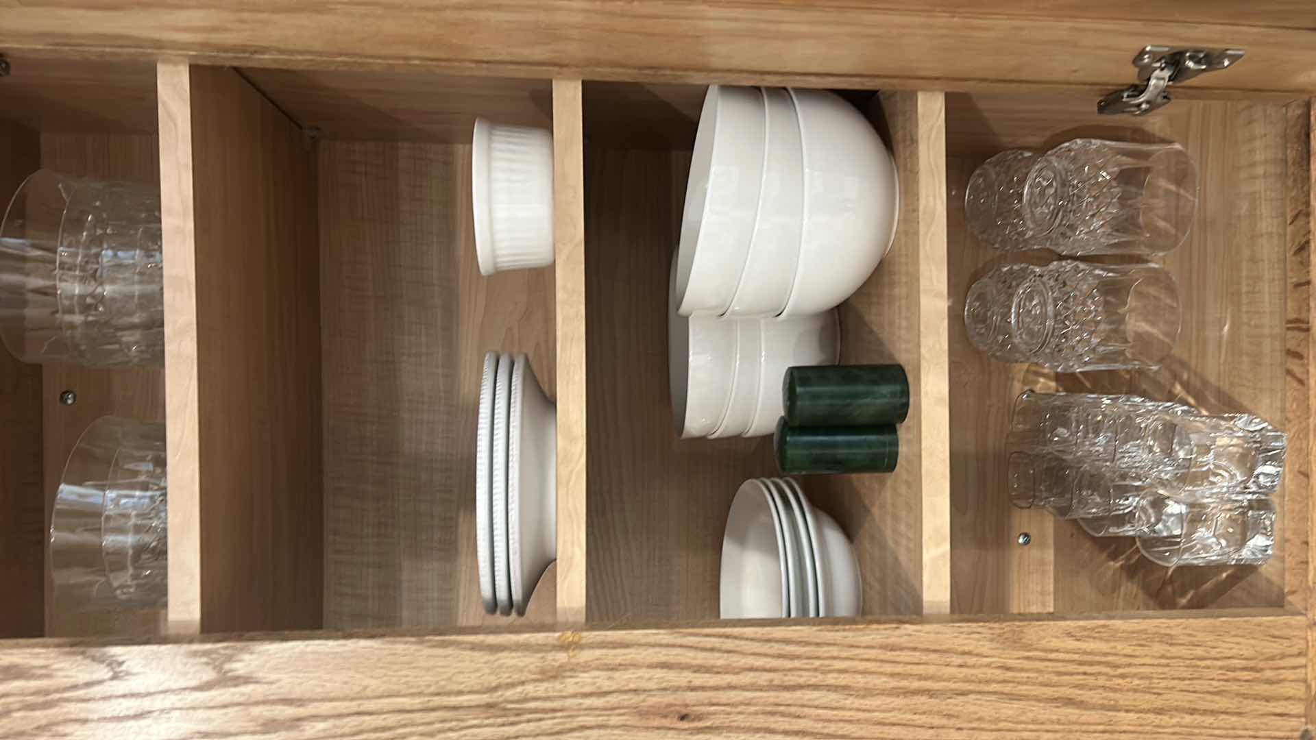 Photo 3 of CONTENTS OF KITCHEN CABINET DISHES AND GLASSWARE