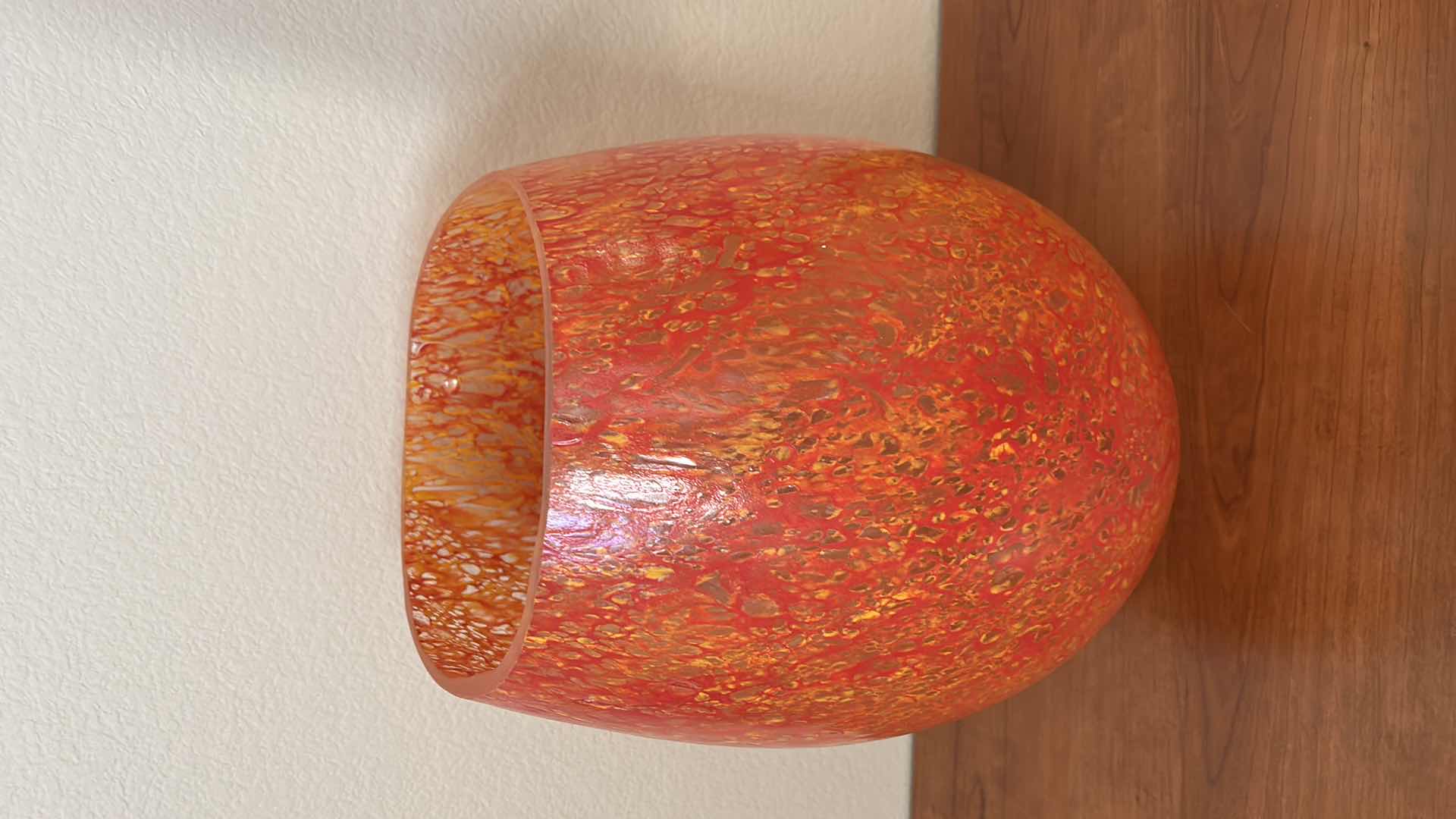 Photo 4 of LARGE COLORED GLASS VASE 10” x 16