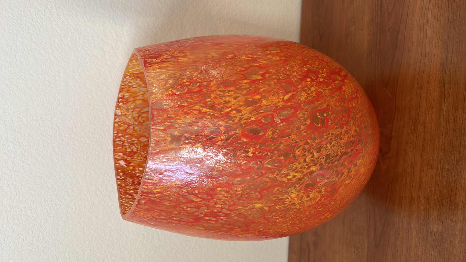 Photo 2 of LARGE COLORED GLASS VASE 10” x 16