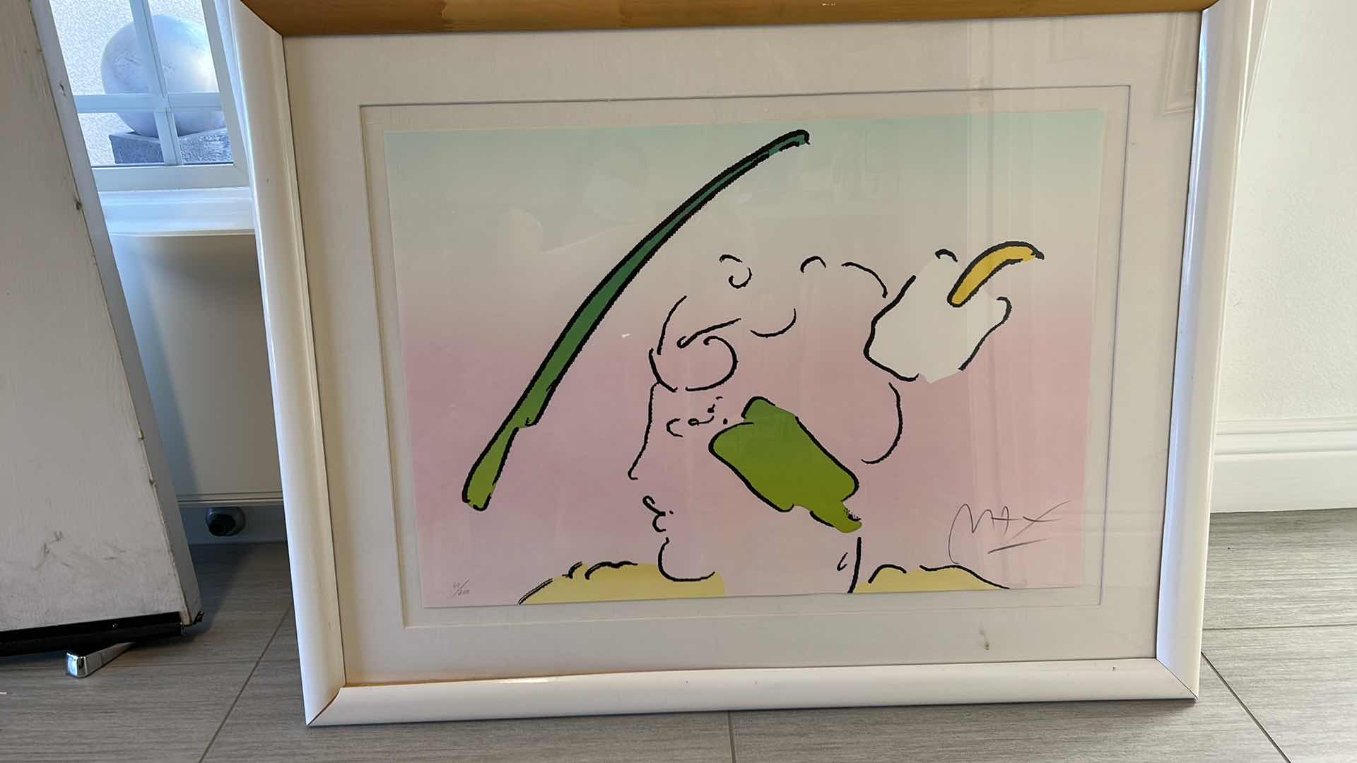 Photo 6 of ARTIST SIGNED PETER MAX LITHOGRAPH “IN HORIZON” AND NUMBERED 60/200 ARTWORK 41” x 32 1/2”