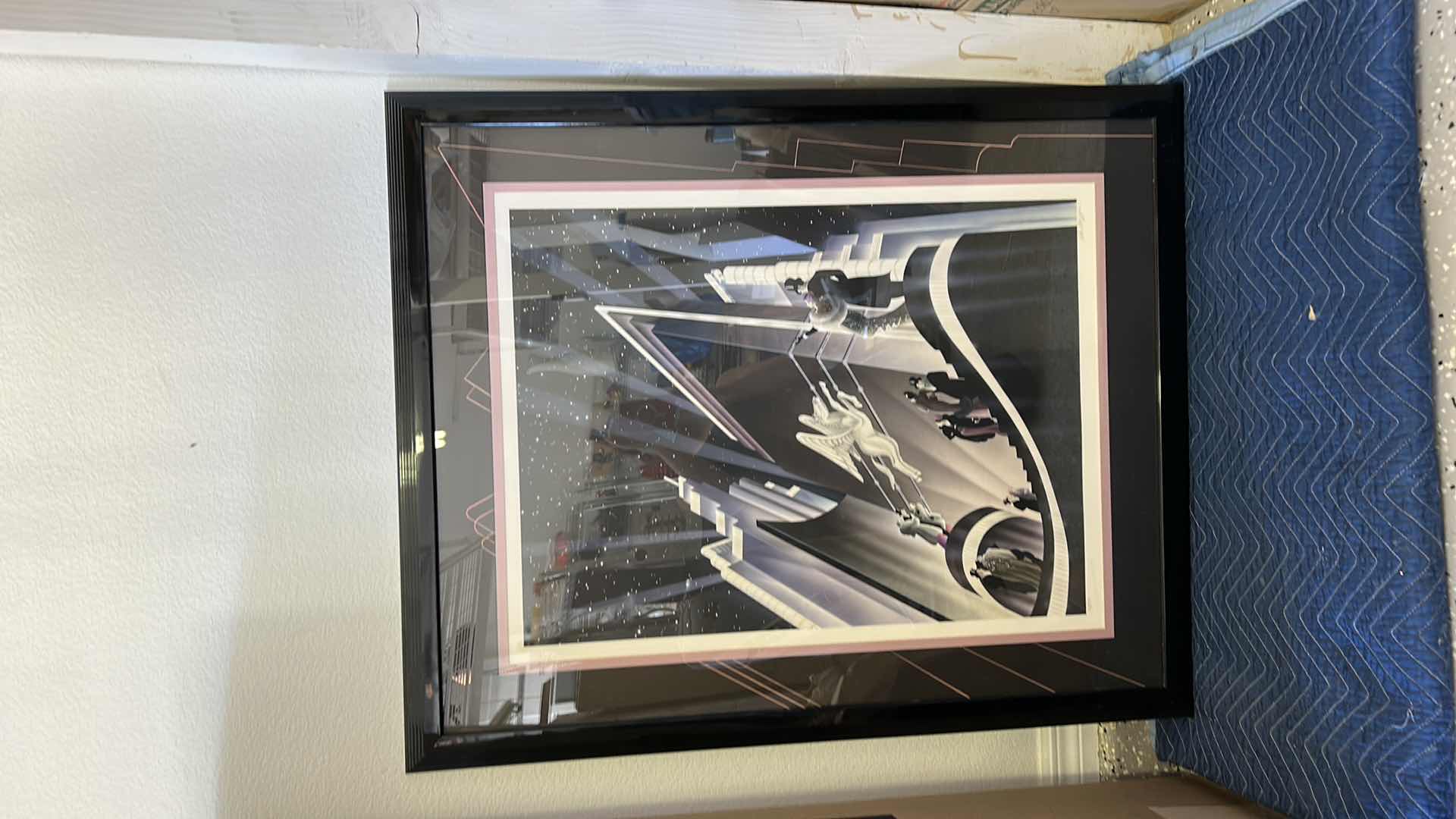 Photo 2 of SIGNED BY ARTIST AND NUMBERED 133/390 FRAMED ARTWORK w COA  
Robert Hoppe
Pegasus 1988
Limited Edition Print : Limited Edition Print: Serigraph on Archival Paper