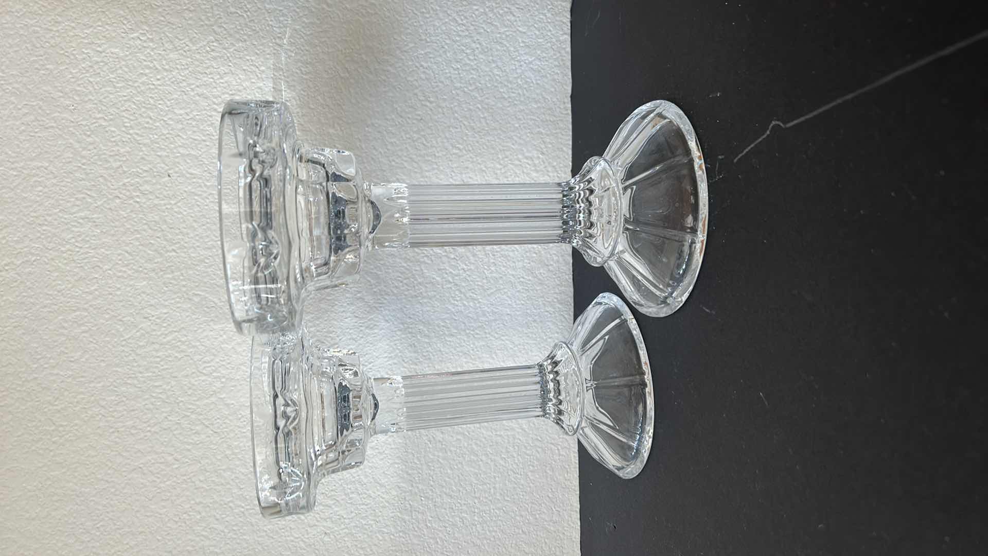 Photo 1 of CRYSTAL CANDLE STICKS H10”