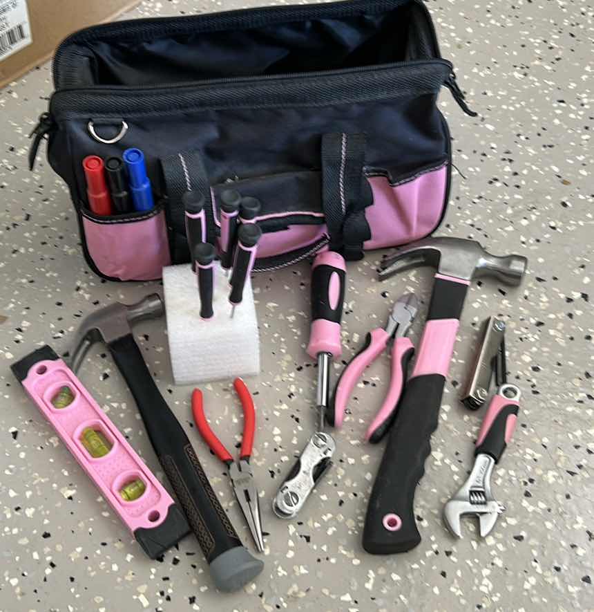 Photo 1 of PINK TOOL KIT WITH TOTE