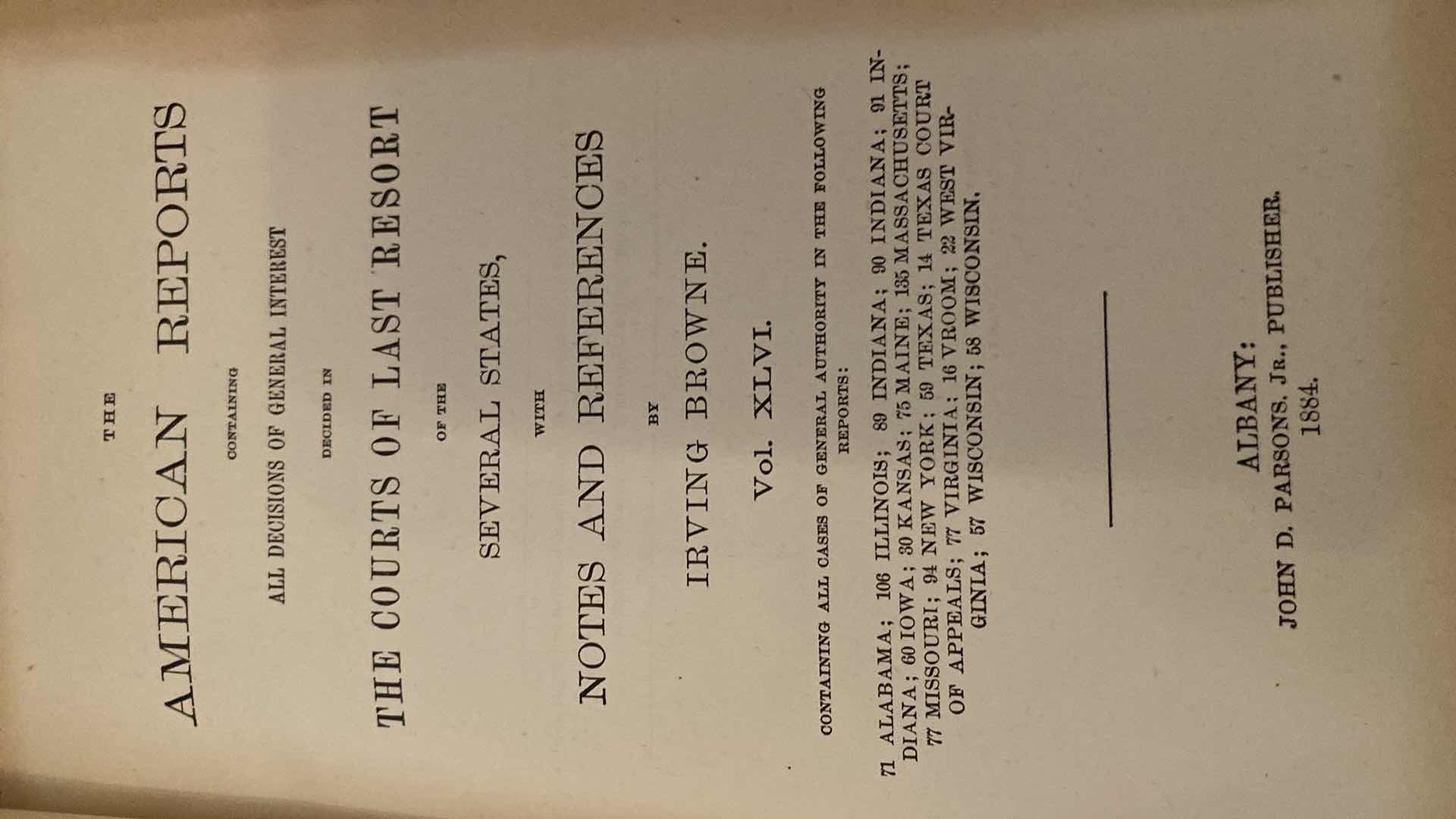 Photo 3 of ANTIQUE - 4 ERNEST & CRANMER LAW BOOKS FROM LATE 1800’s