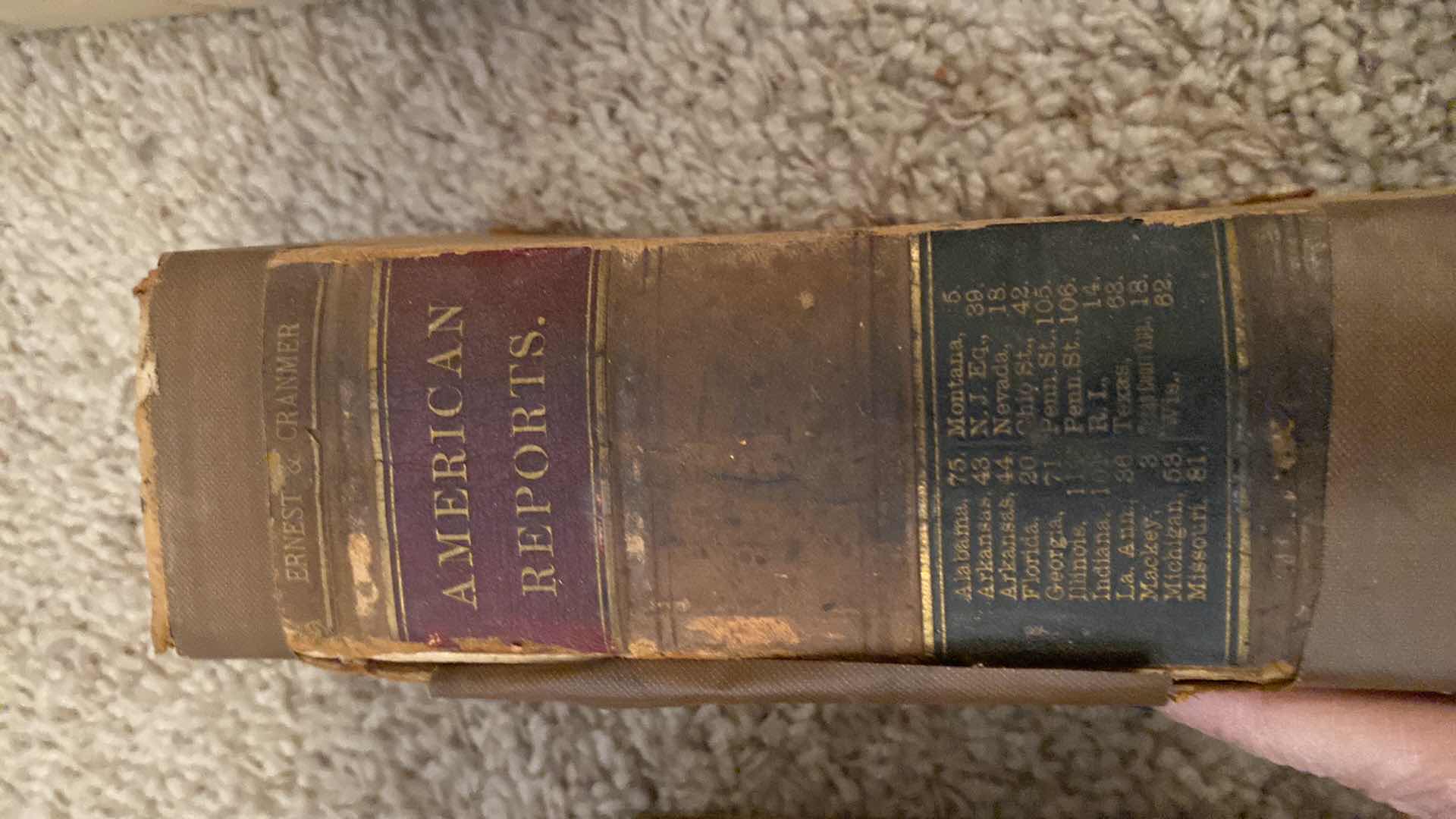 Photo 8 of ANTIQUE - 4 ERNEST & CRANMER LAW BOOKS FROM LATE 1800’s